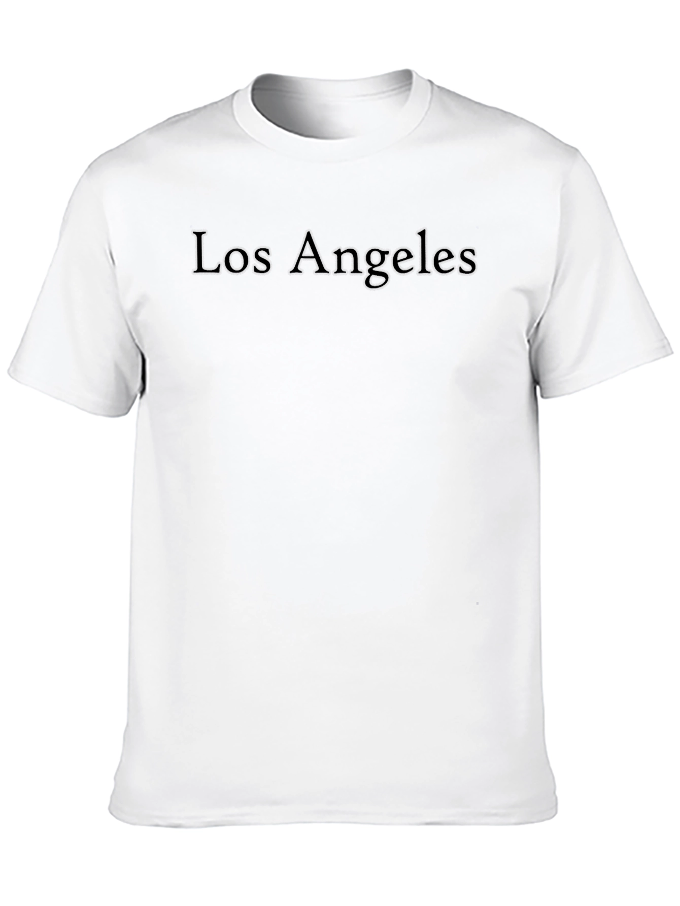 Los Angeles Embossed Black T-Shirt