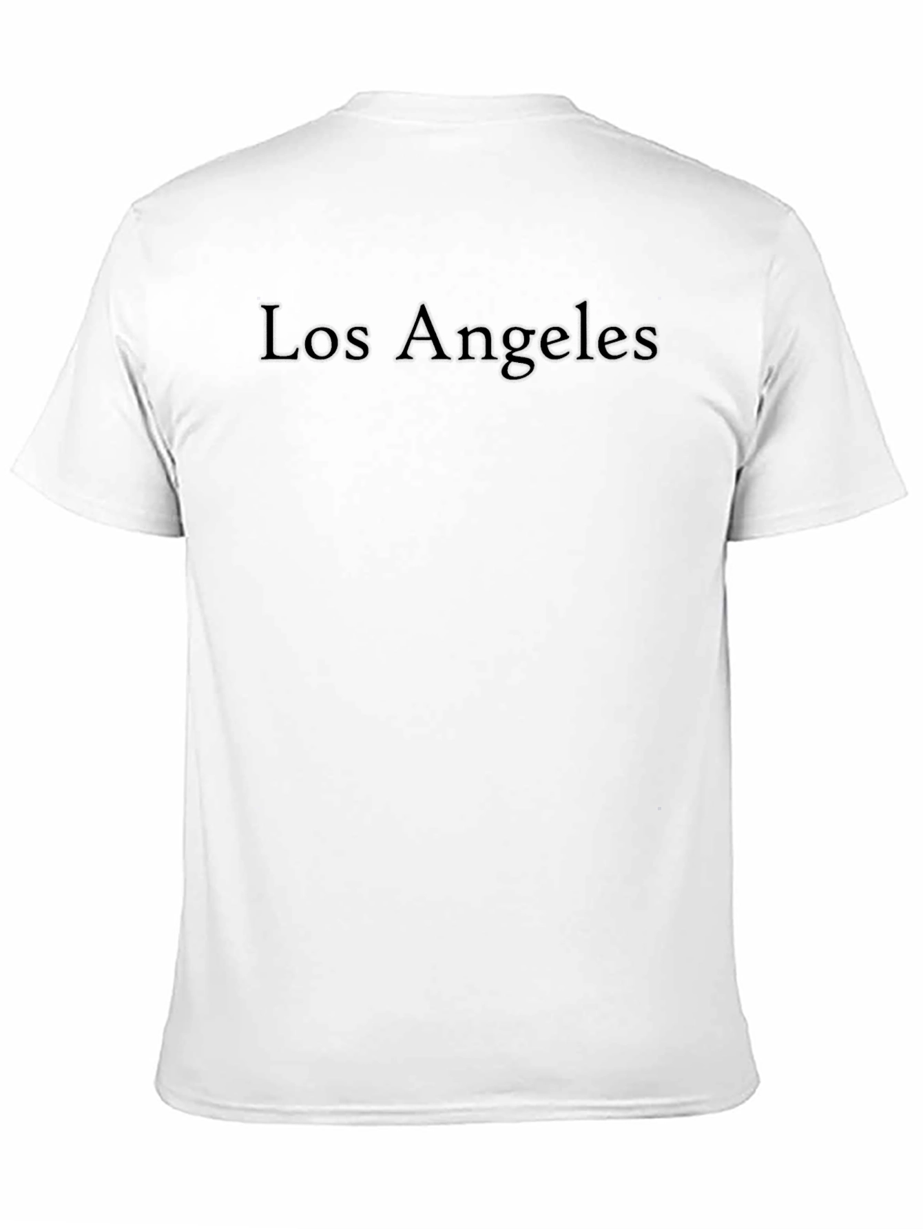 Los Angeles Embossed Black T-Shirt