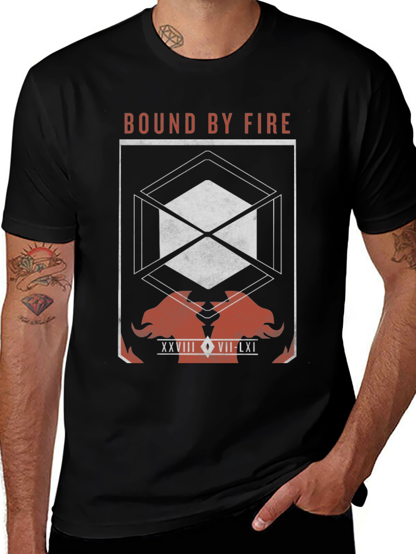 Bound By Fire Graphic T-Shirt - Black