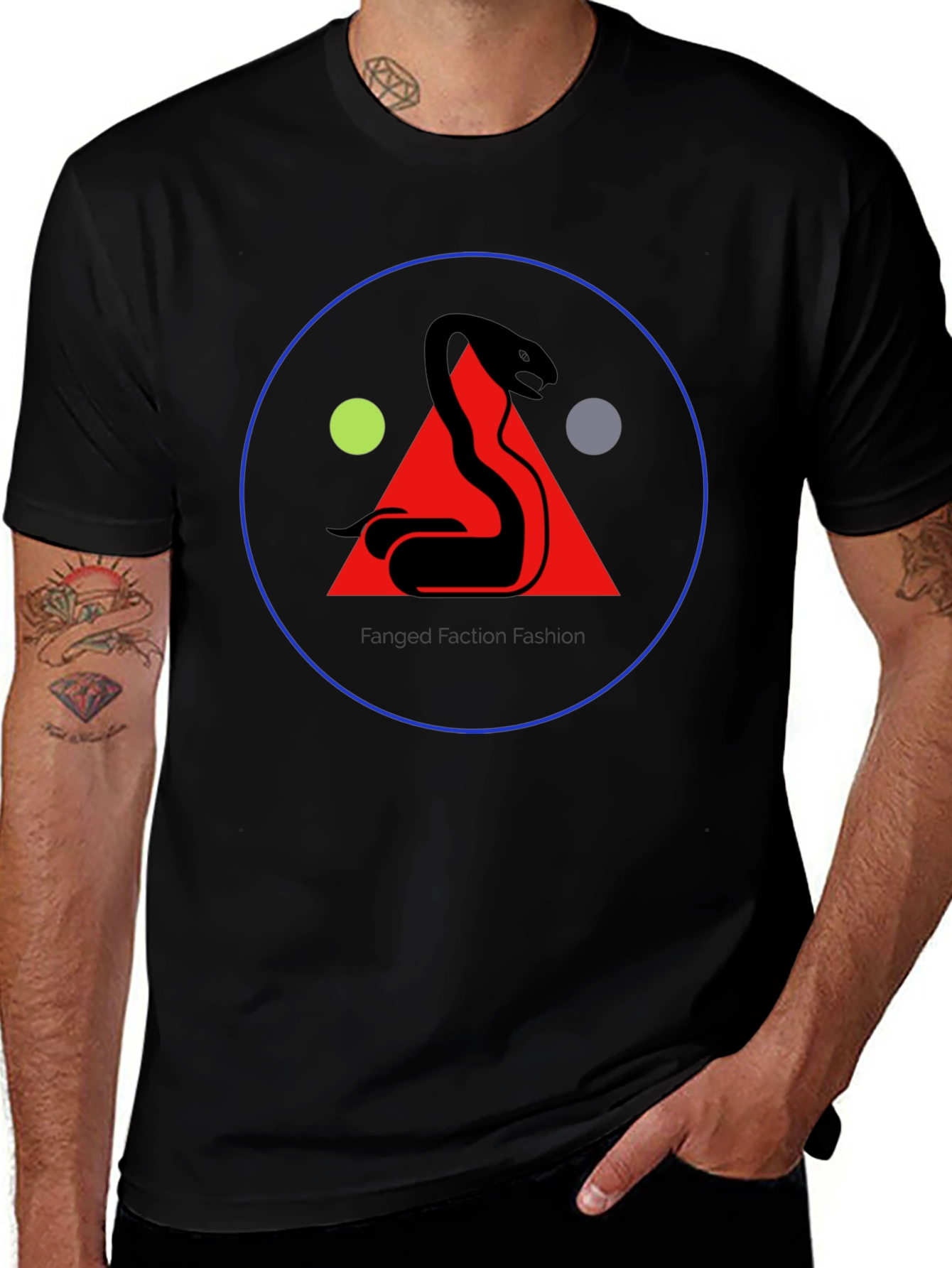 Snake Emblem Black T-Shirt