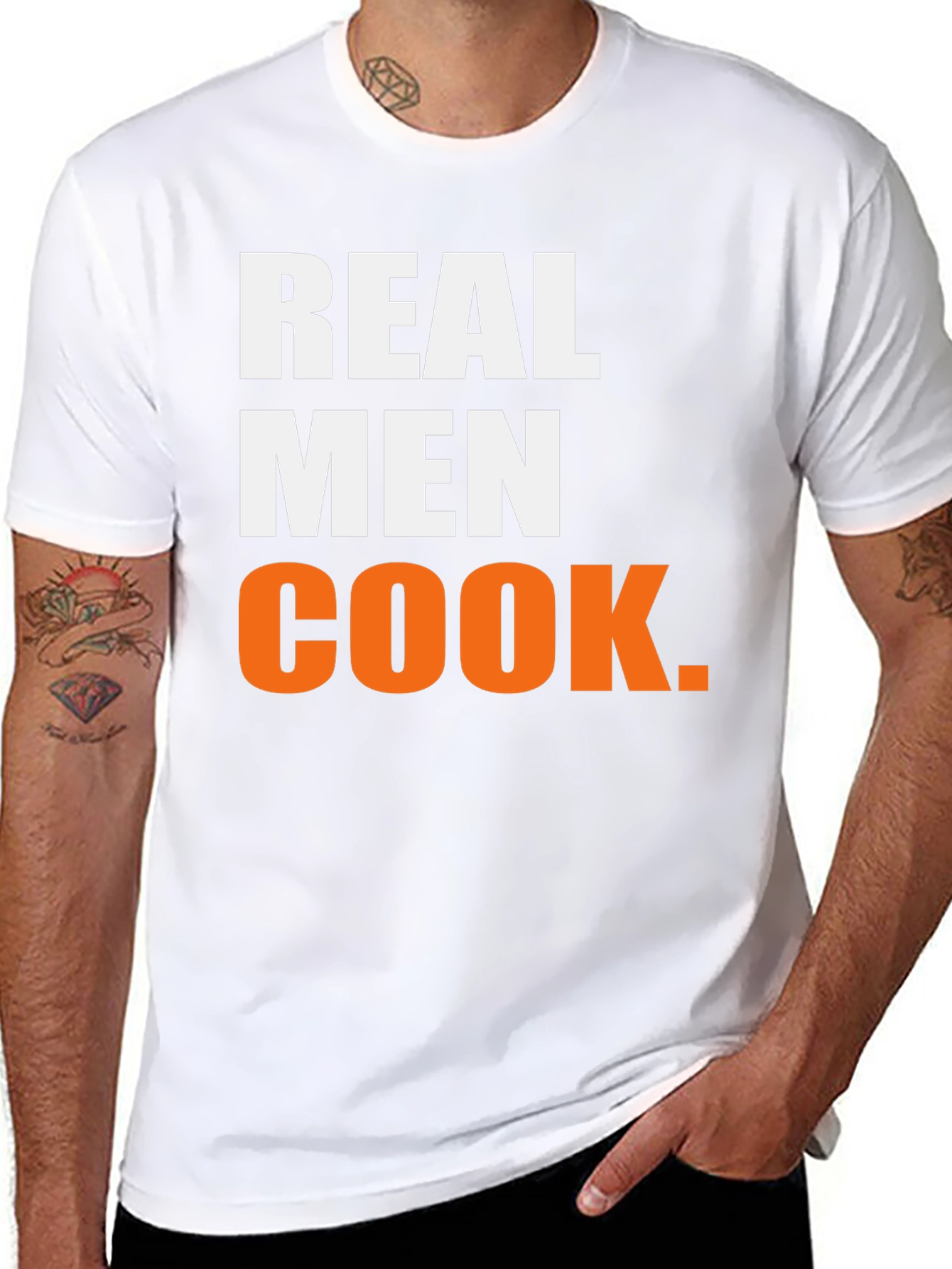 Real Men Cook Graphic T-Shirt