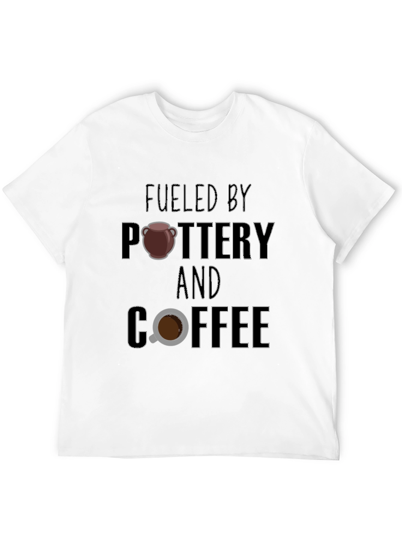 Fueled by Pottery and Coffee Graphic Tee