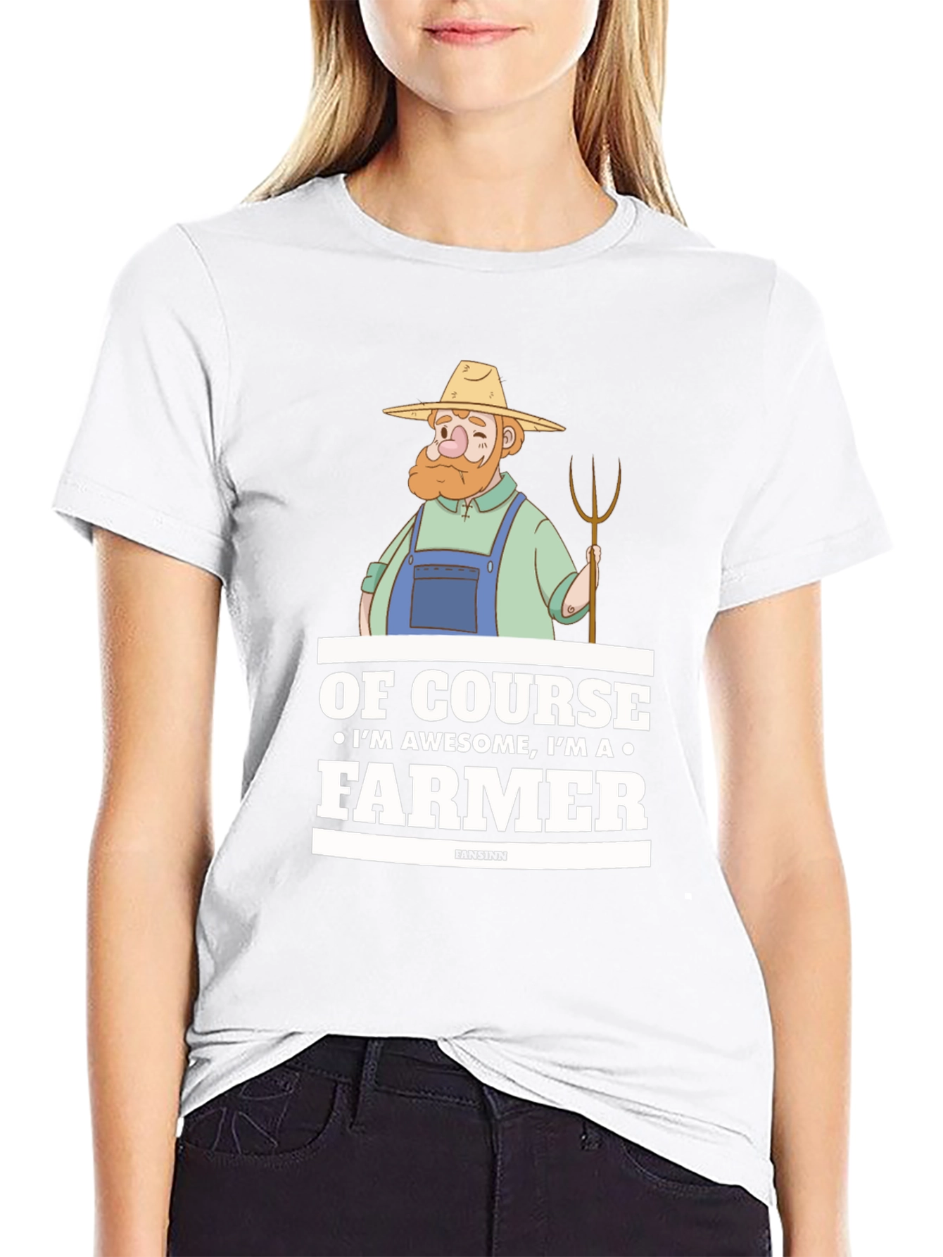 Awesome Farmer Graphic T-Shirt - Of Course Im Awesome