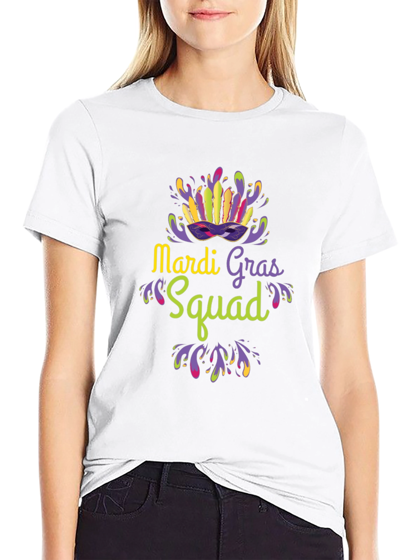 Mardi Gras Squad Tee - Festive Party Shirt