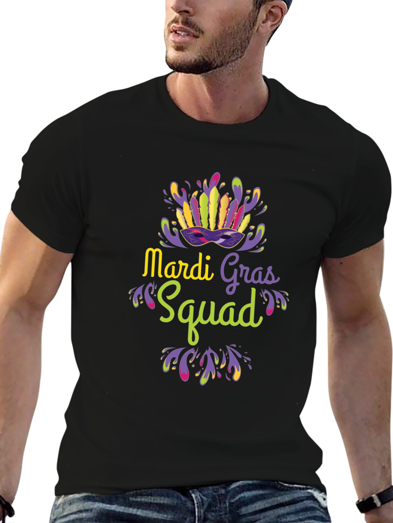 Mardi Gras Squad Tee - Festive Party Shirt