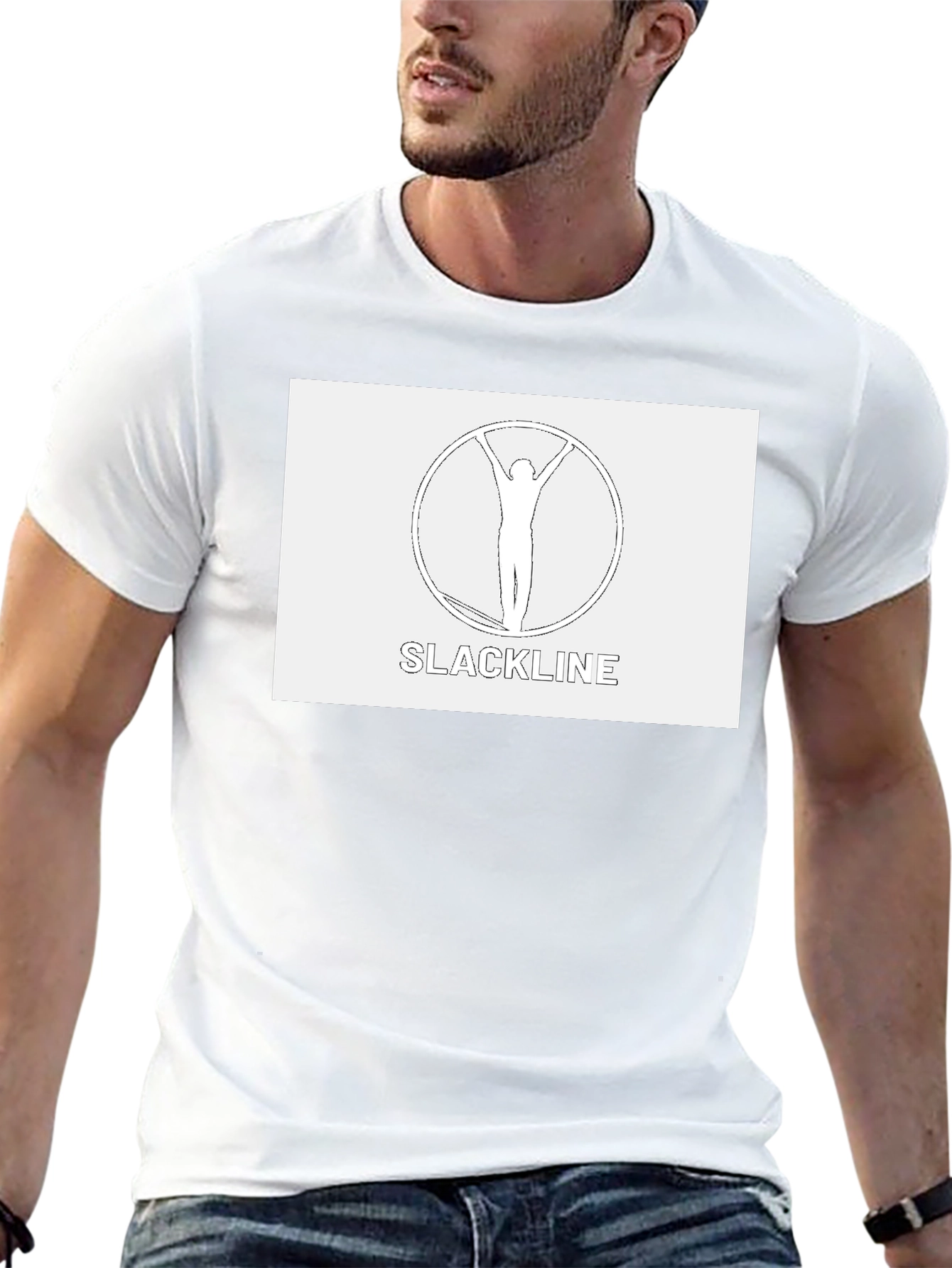 Slackline T-Shirt - Black Unique Design
