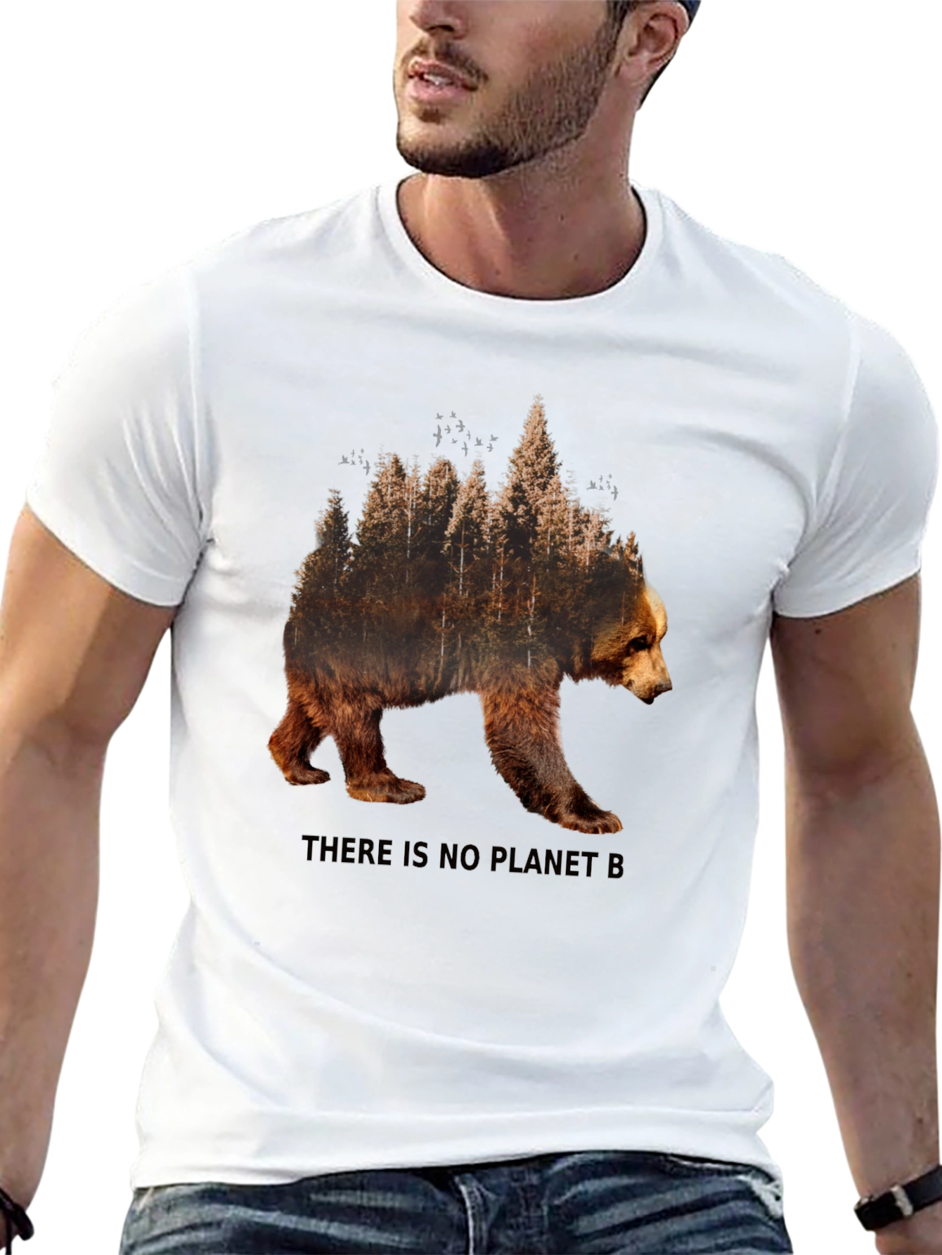 Bear Forest Graphic Tee - Save the Planet