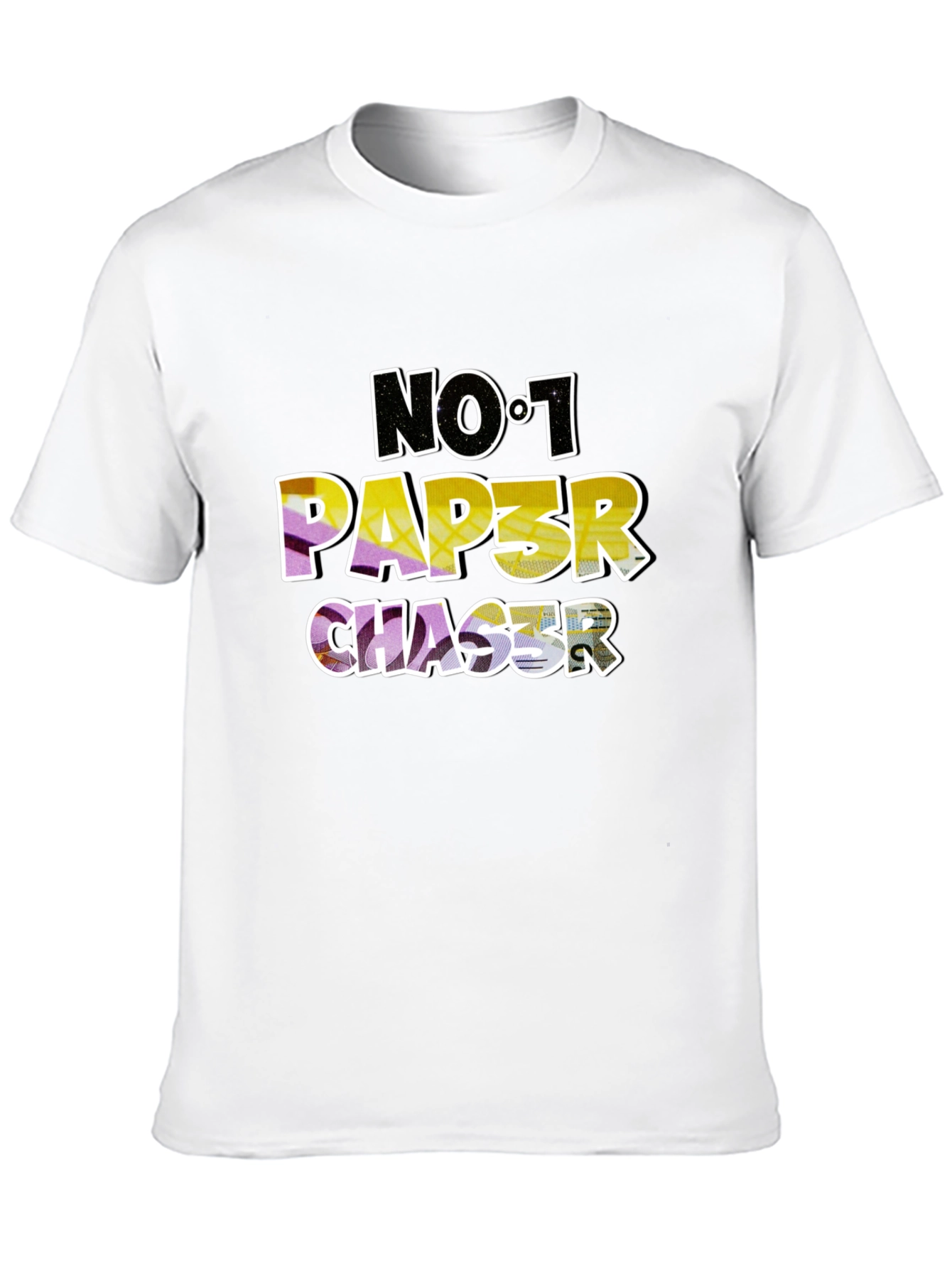 No. 1 Paper Chaser Black T-Shirt