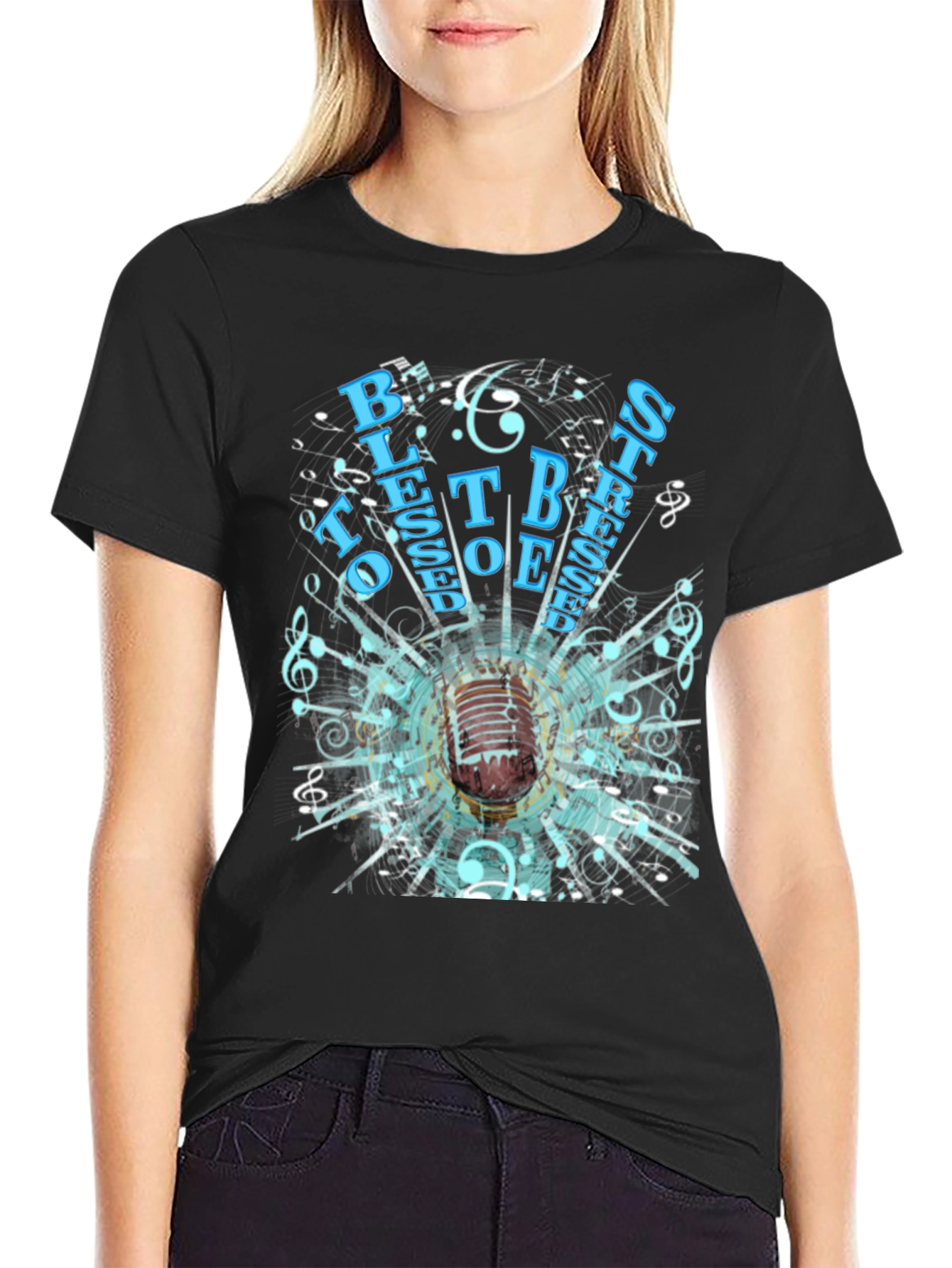 Retro Microphone Graphic T-Shirt