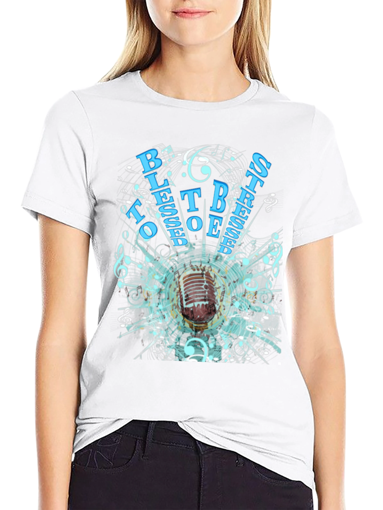 Retro Microphone Graphic T-Shirt