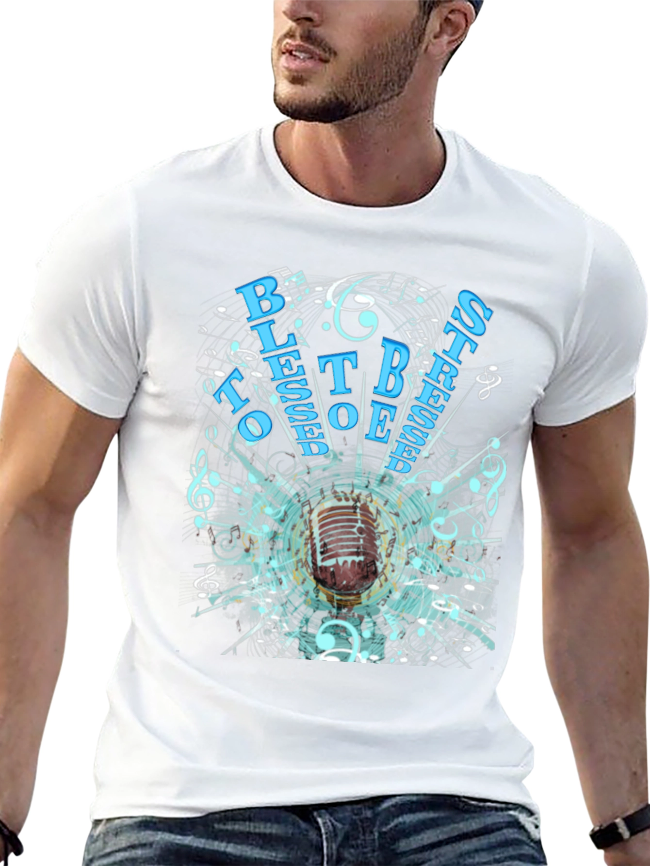 Retro Microphone Graphic T-Shirt