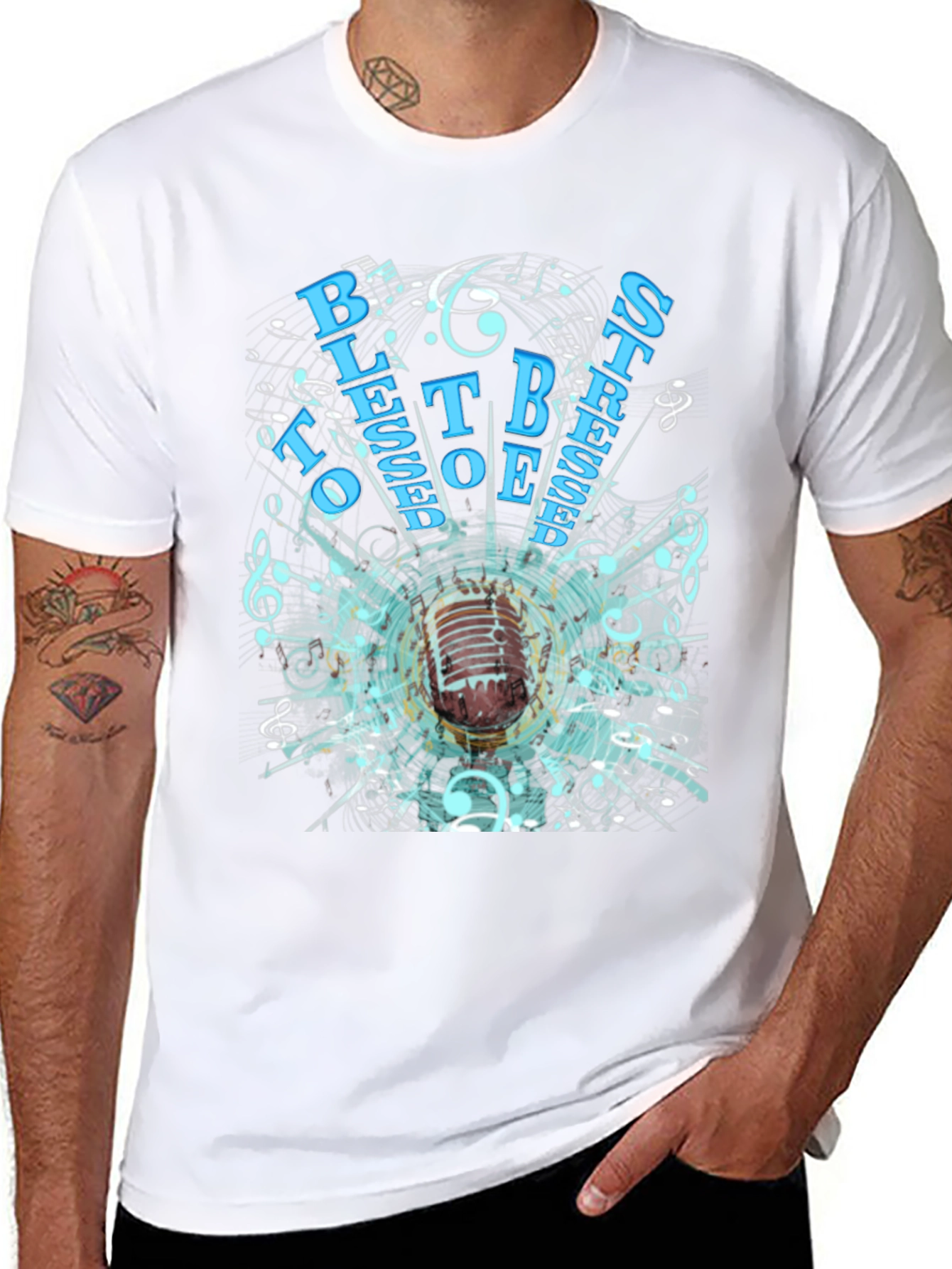 Retro Microphone Graphic T-Shirt