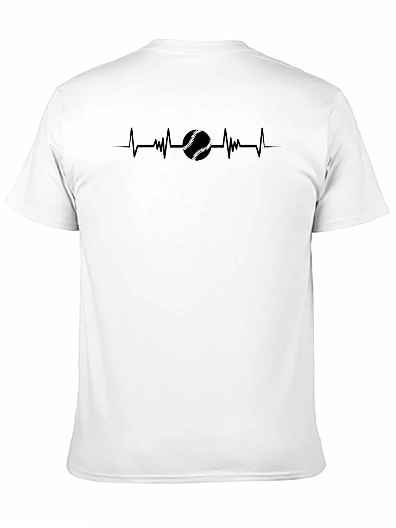 Baseball Heartbeat Graphic T-Shirt