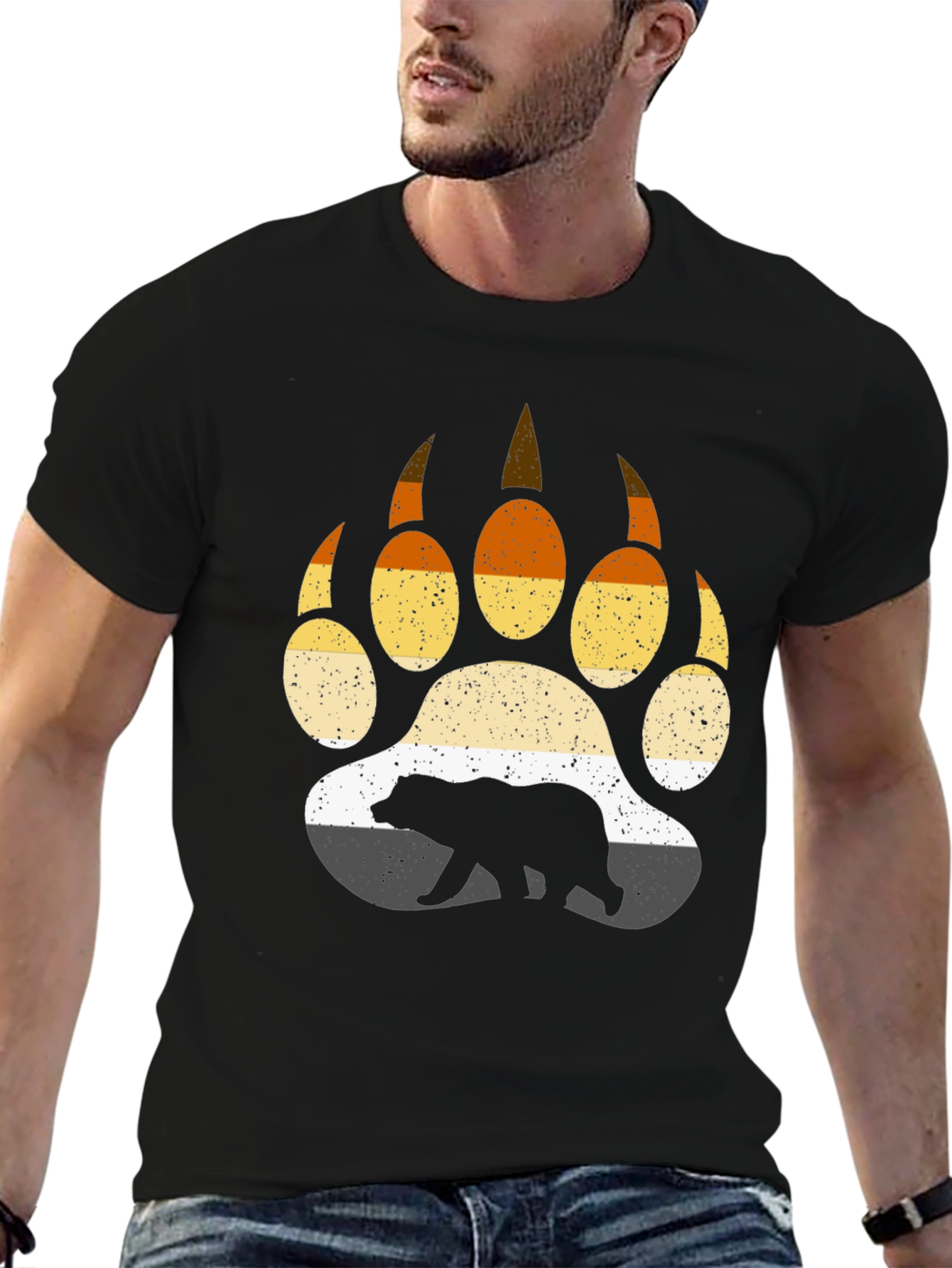 Bear Pride Paw Print T-Shirt