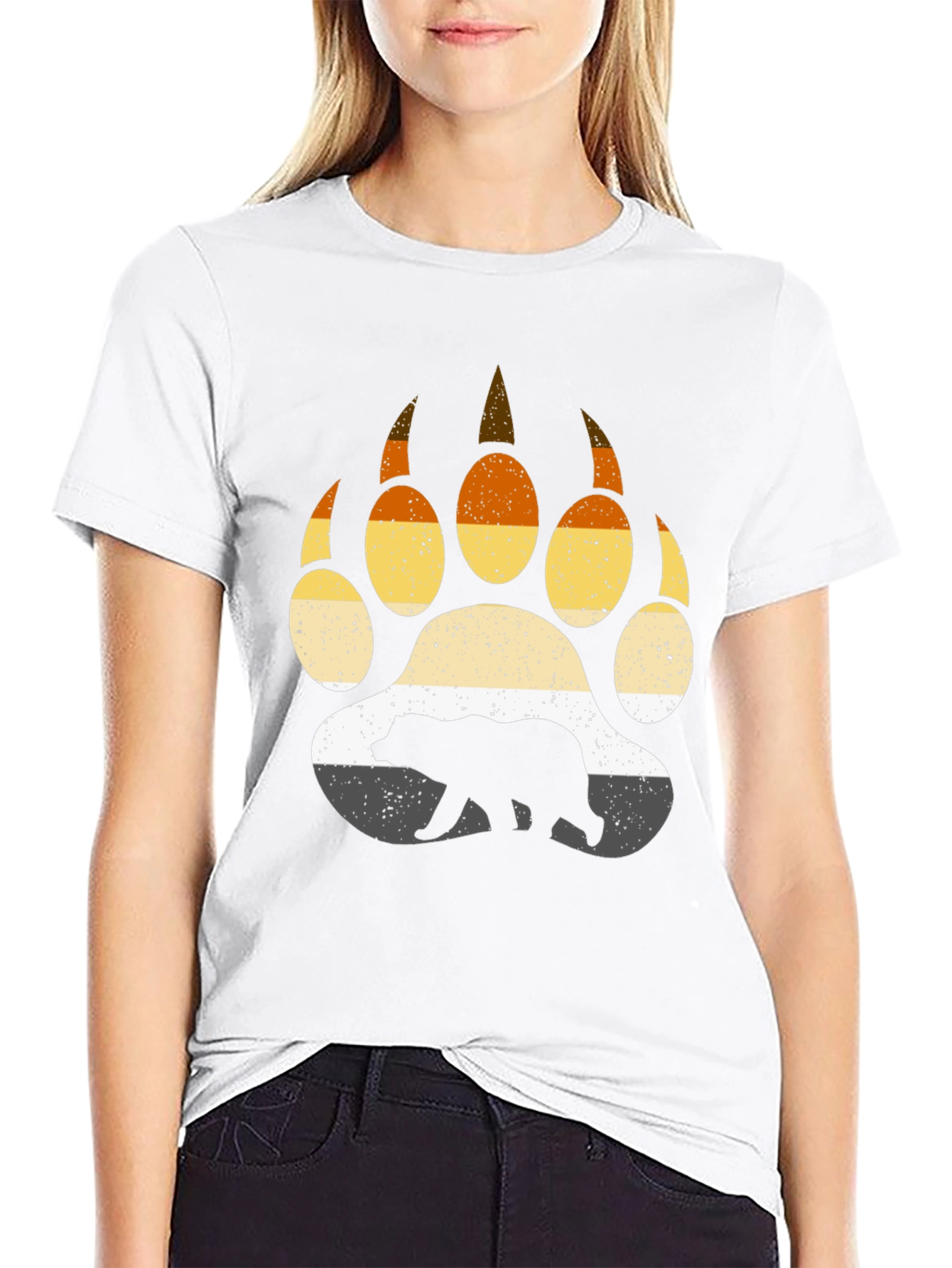 Bear Pride Paw Print T-Shirt