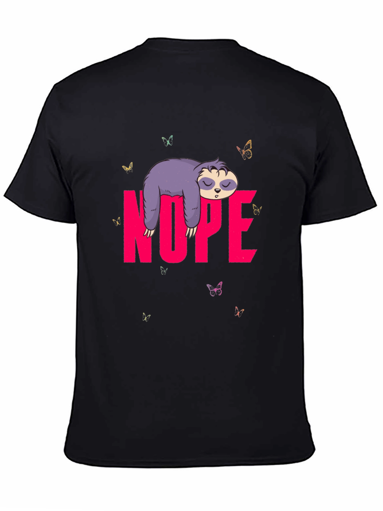 Nope Sloth Graphic T-Shirt - Lazy Day Vibes