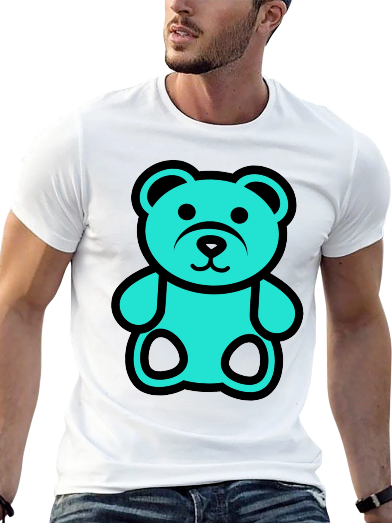 Bear Graphic Tee - Black Unisex T-Shirt
