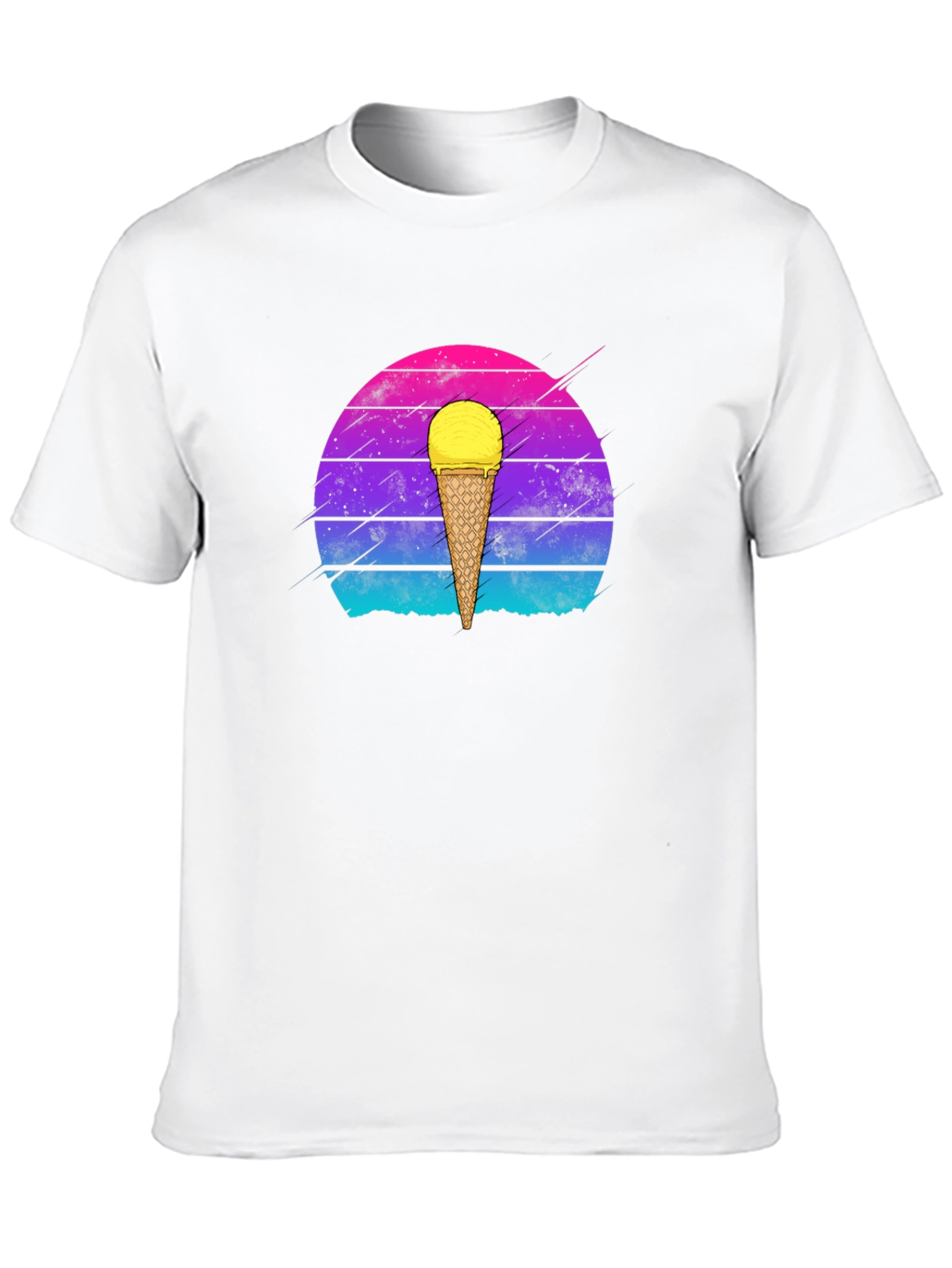 Retro Ice Cream Cone Graphic T-Shirt