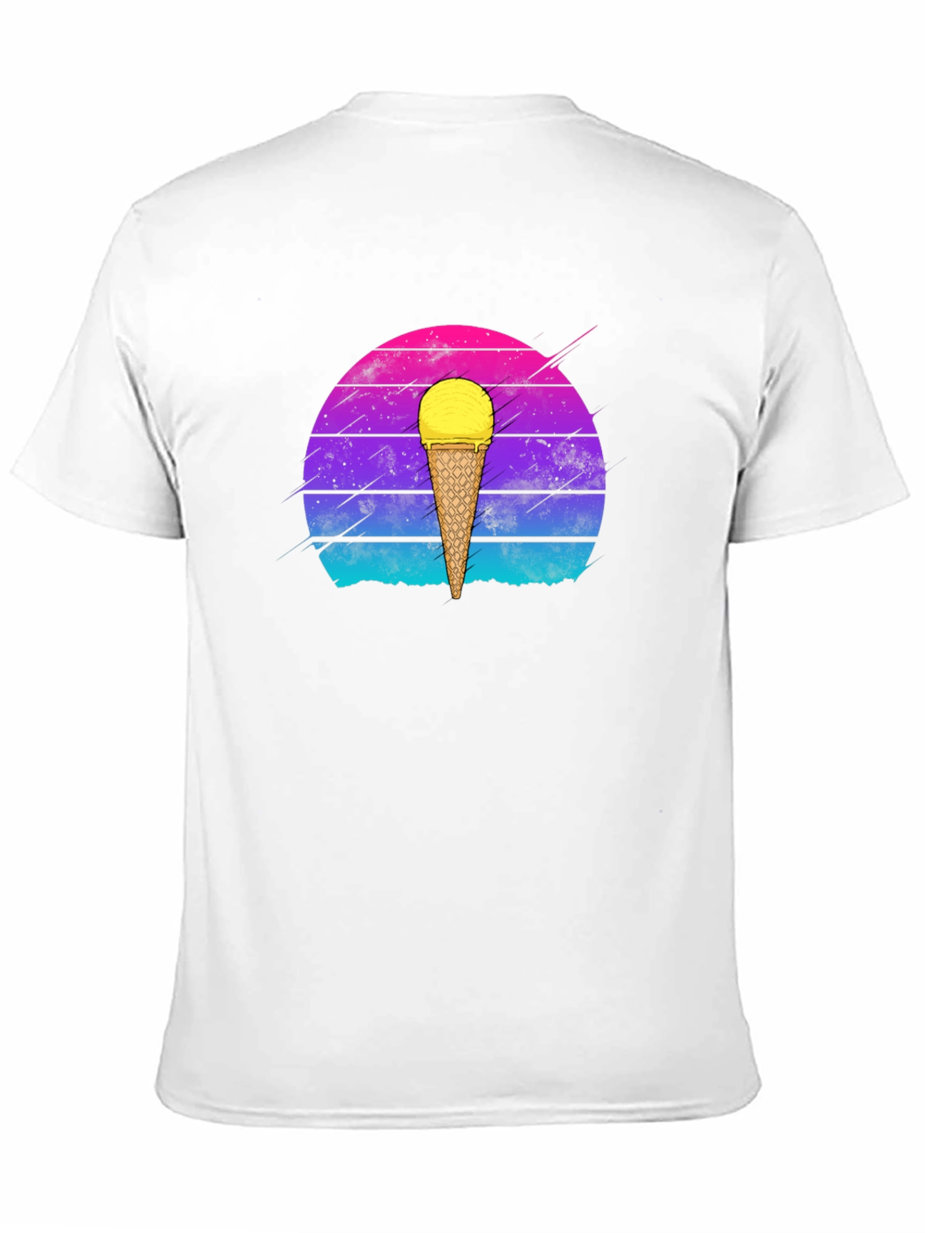 Retro Ice Cream Cone Graphic T-Shirt