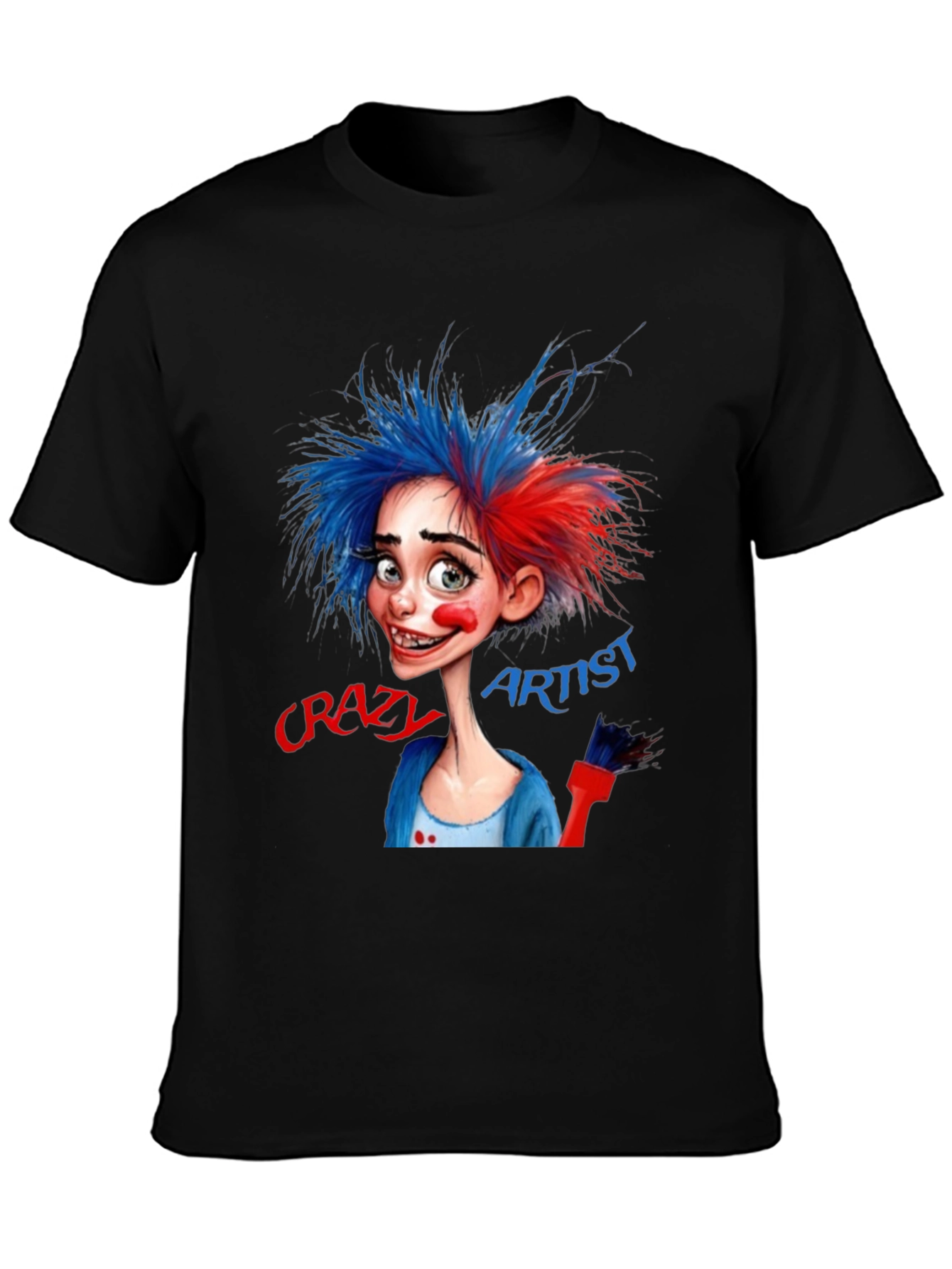Crazy Artist Graphic T-Shirt