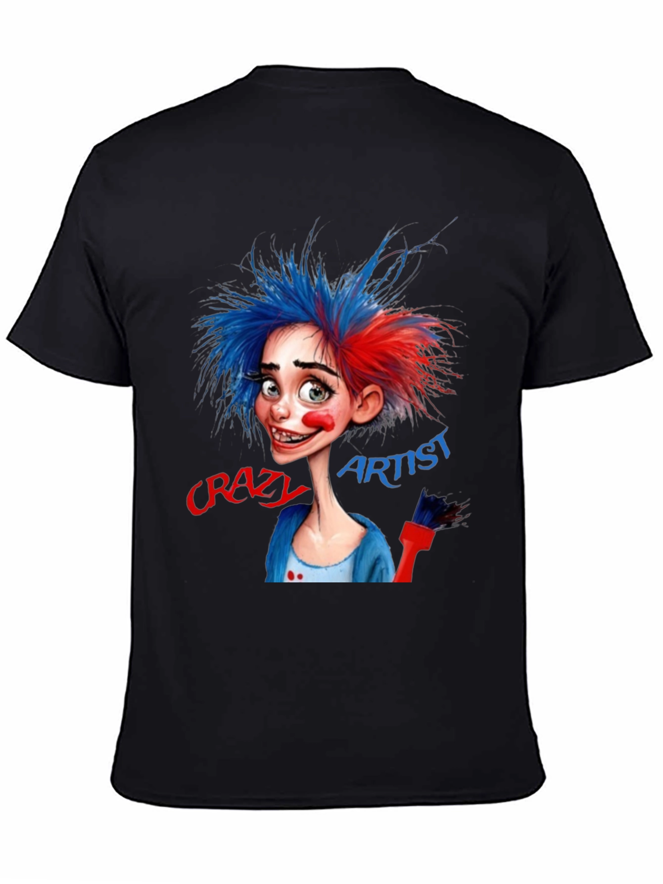 Crazy Artist Graphic T-Shirt