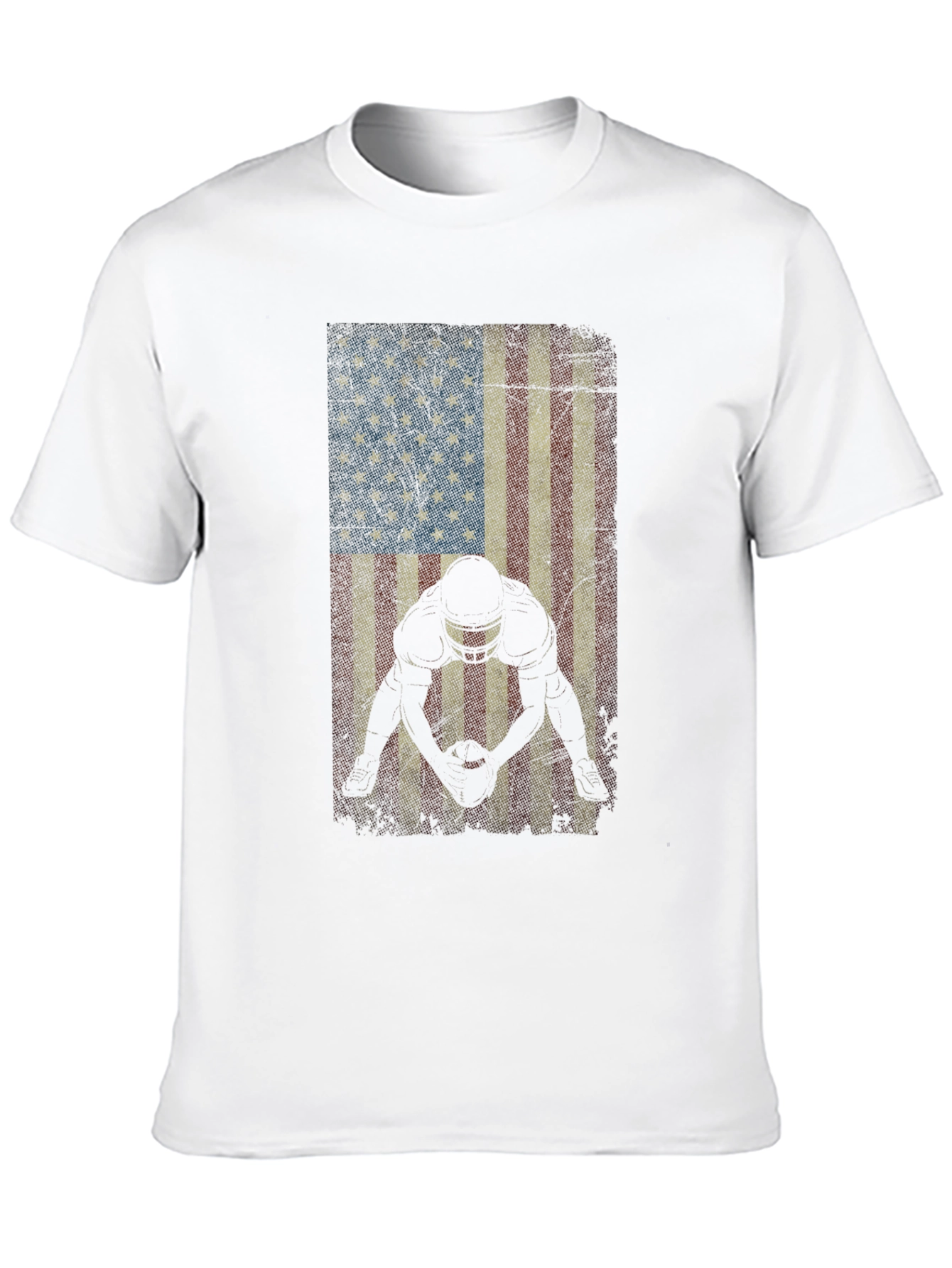 American Football Flag Graphic T-Shirt