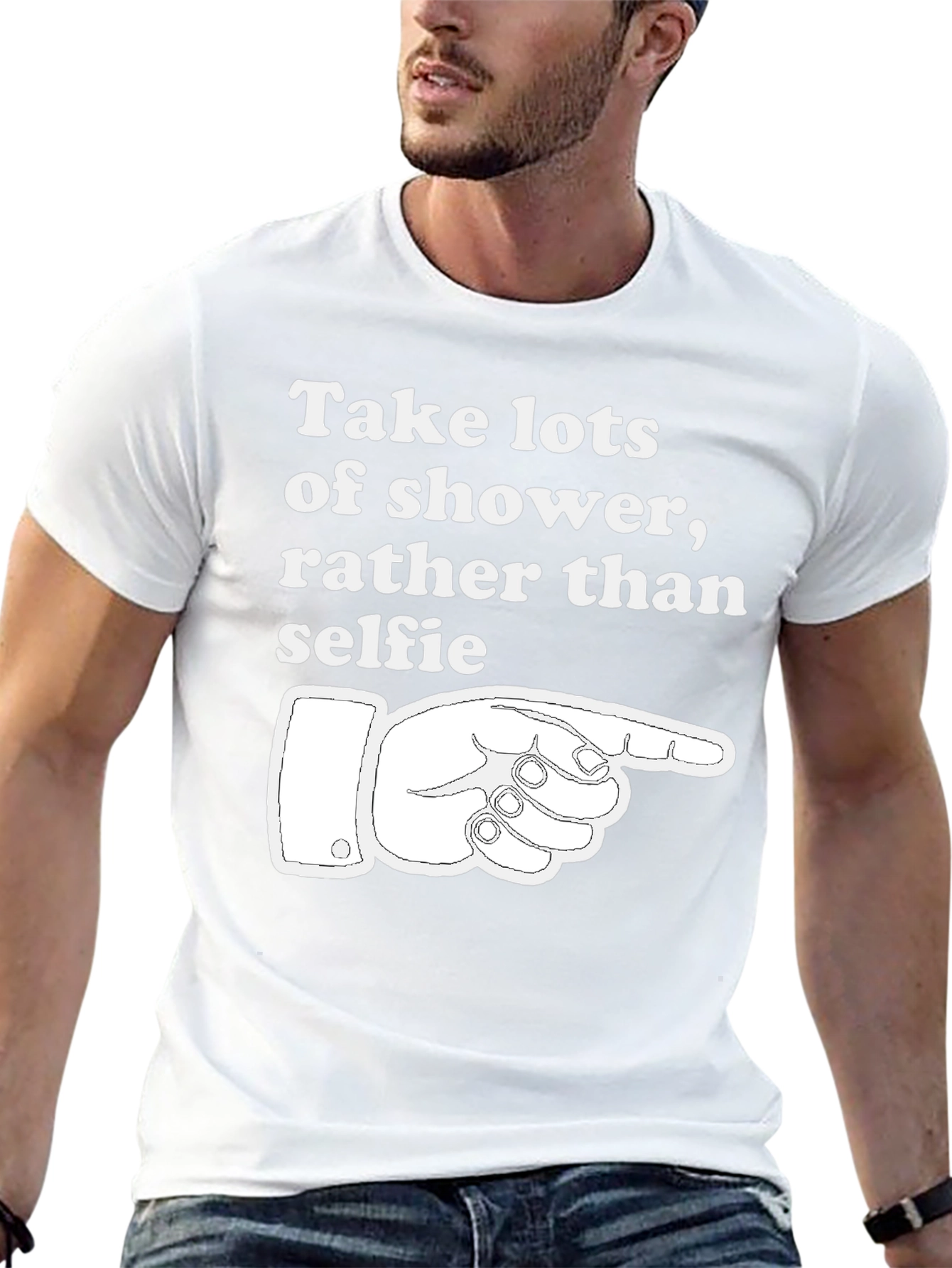 Shower Not Selfies T-Shirt