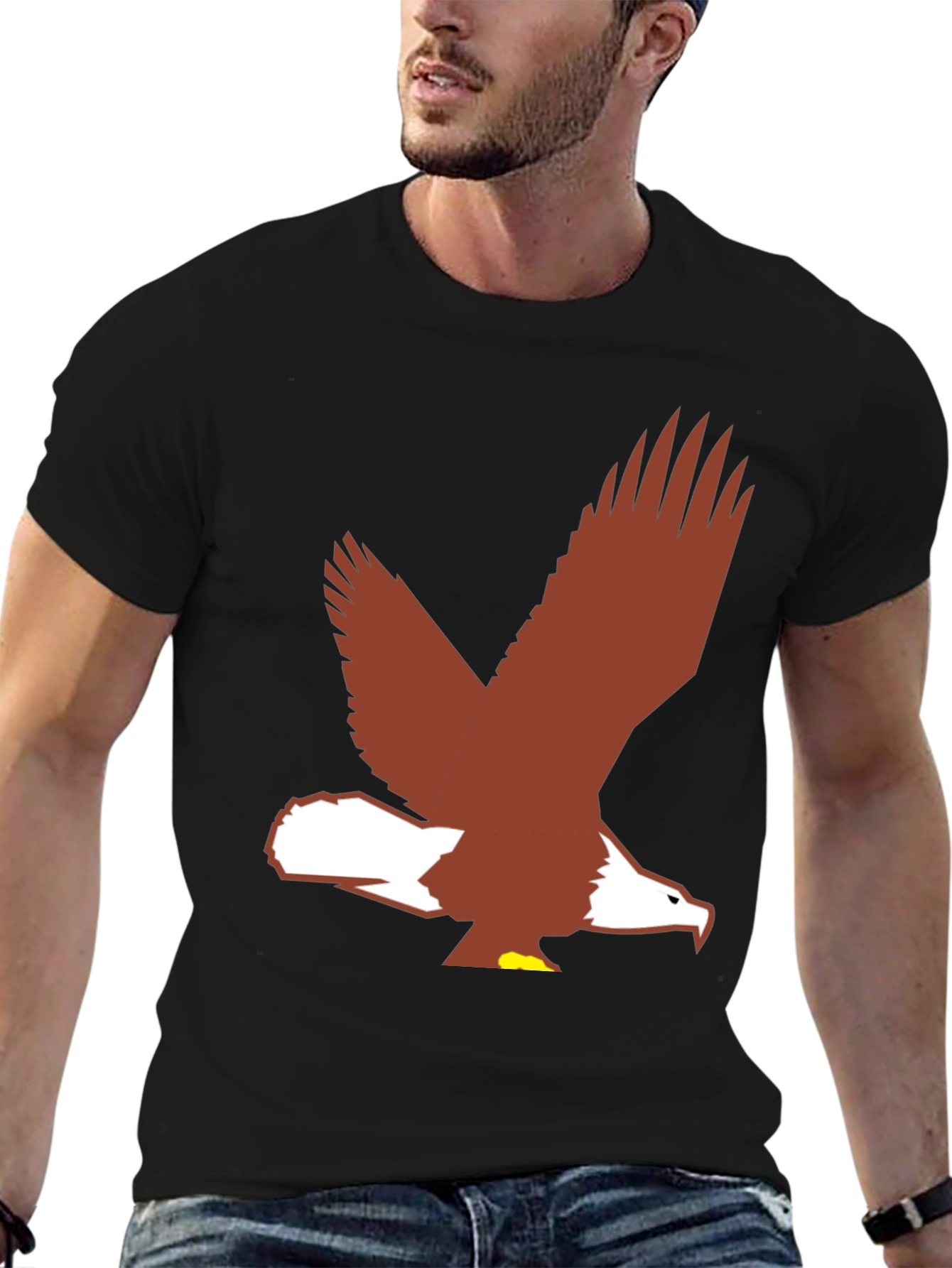 Black Eagle Graphic Tee - Stylish & Bold