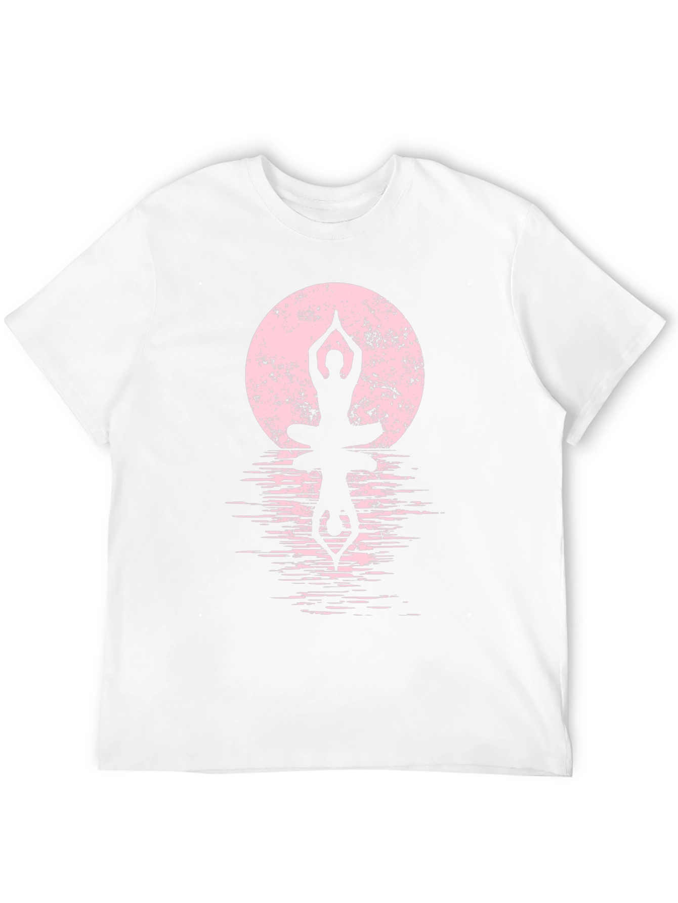 Yoga Moon Graphic Tee - Mens Black Cotton T-Shirt