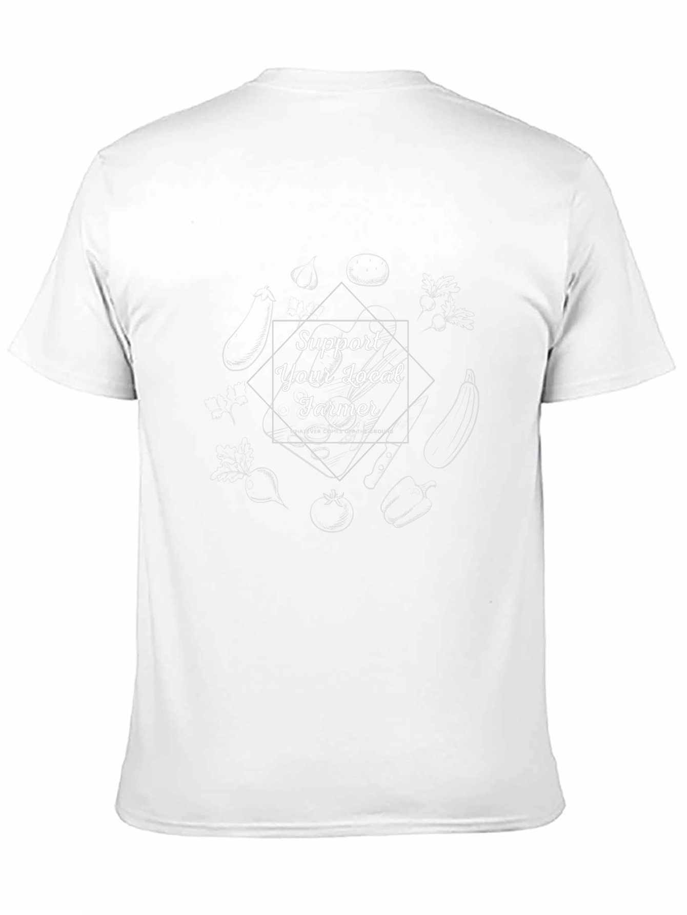 Support Local Farmer Graphic Tee - Black