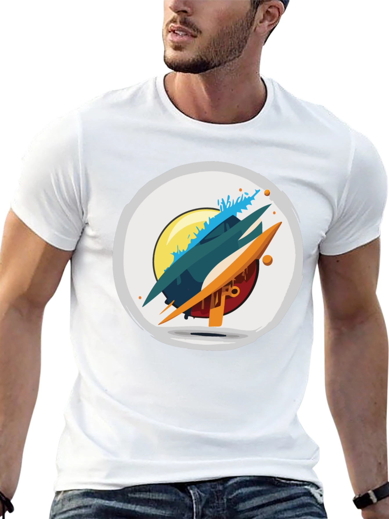 Abstract Graphic T-Shirt - Modern Art Tee