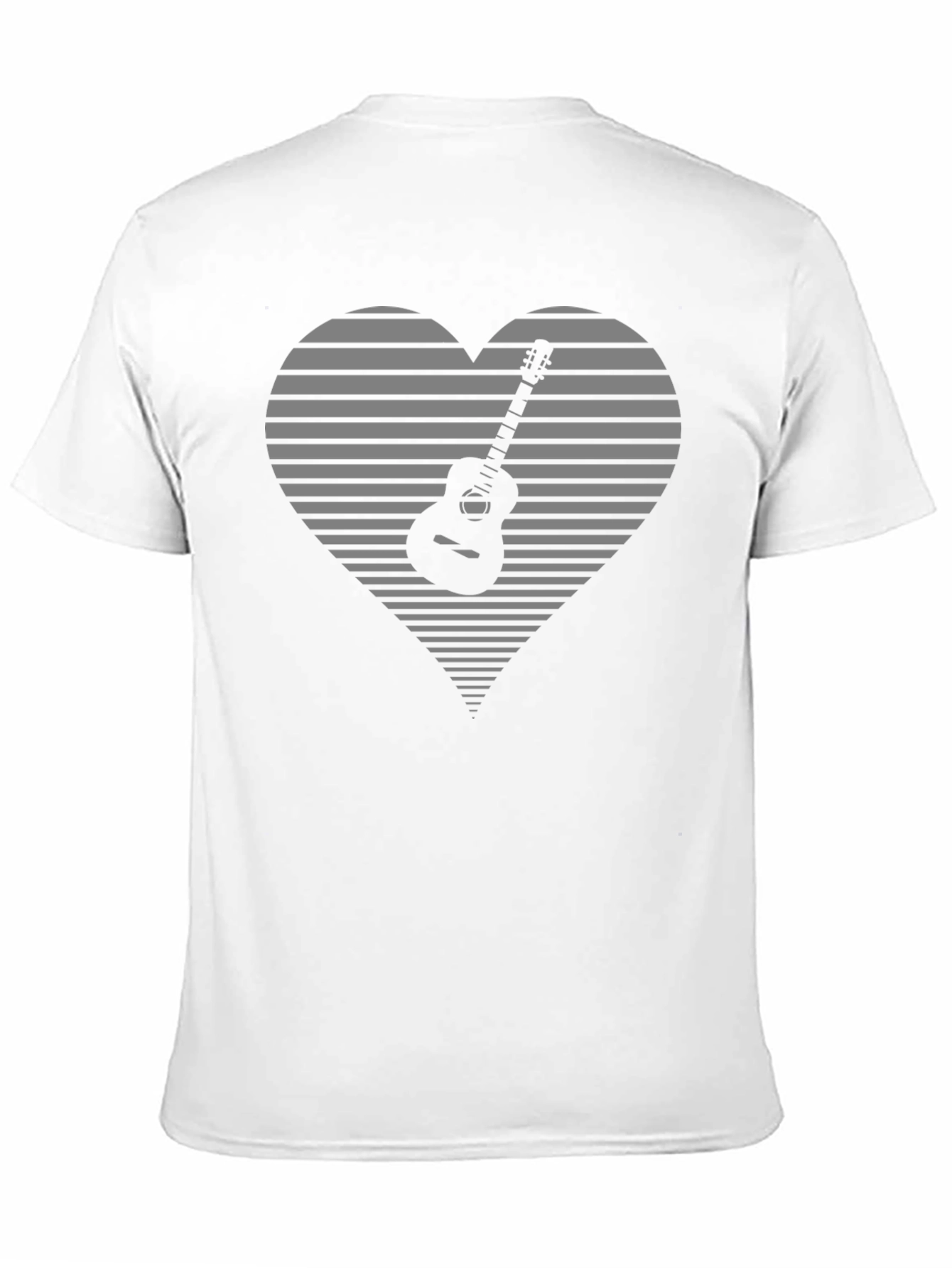 Guitar Heart Graphic Tee - Music Lover Shirt