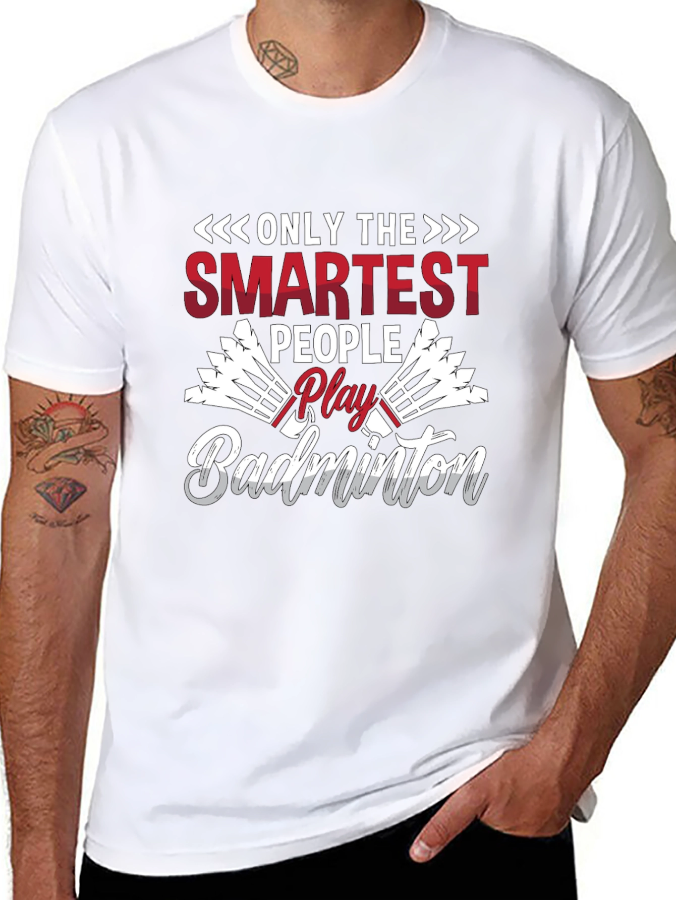 Smartest People Play Badminton T-Shirt