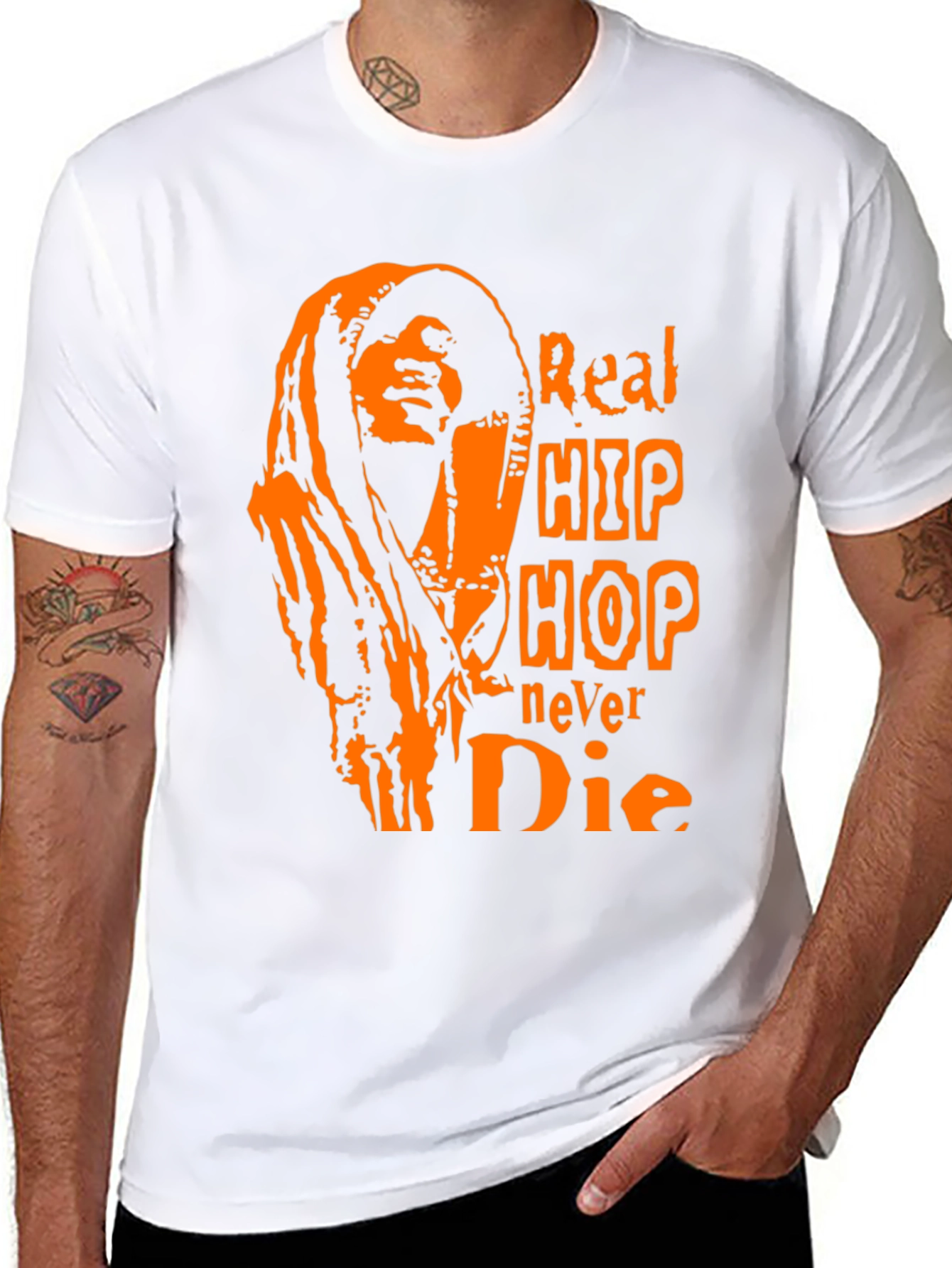 Real Hip Hop Never Die Graphic Tee