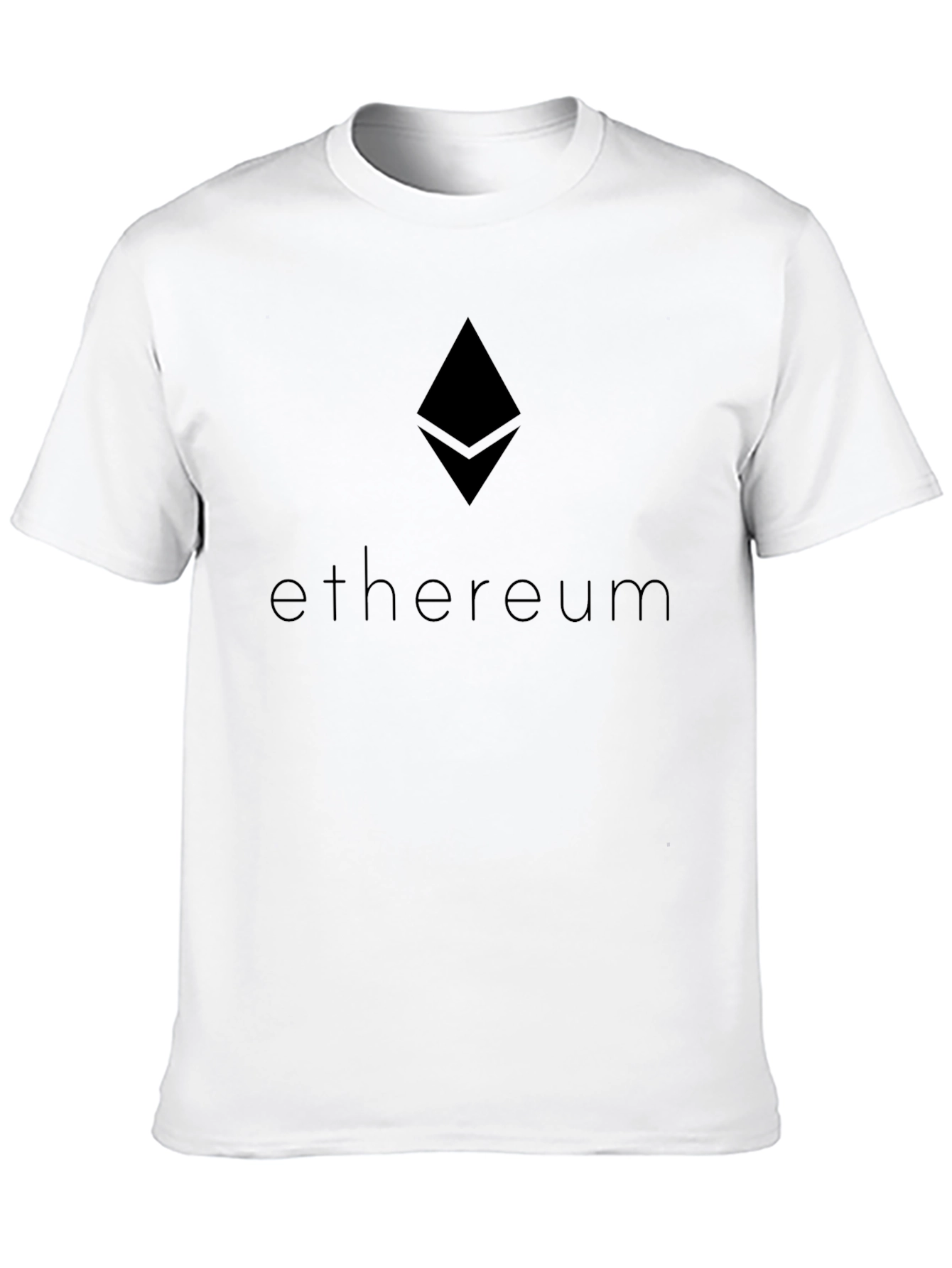 Ethereum Crypto Black T-Shirt - Minimalist Style