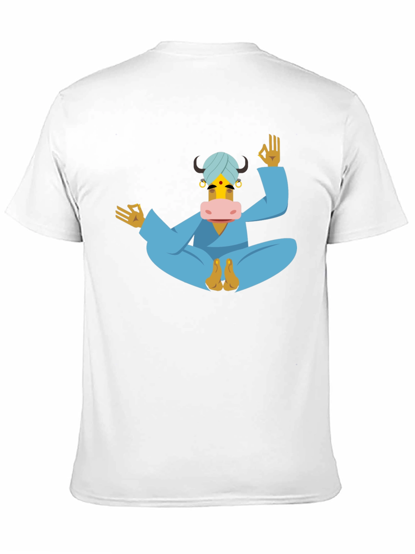 Yoga Cow T-Shirt - Meditating Bull Tee