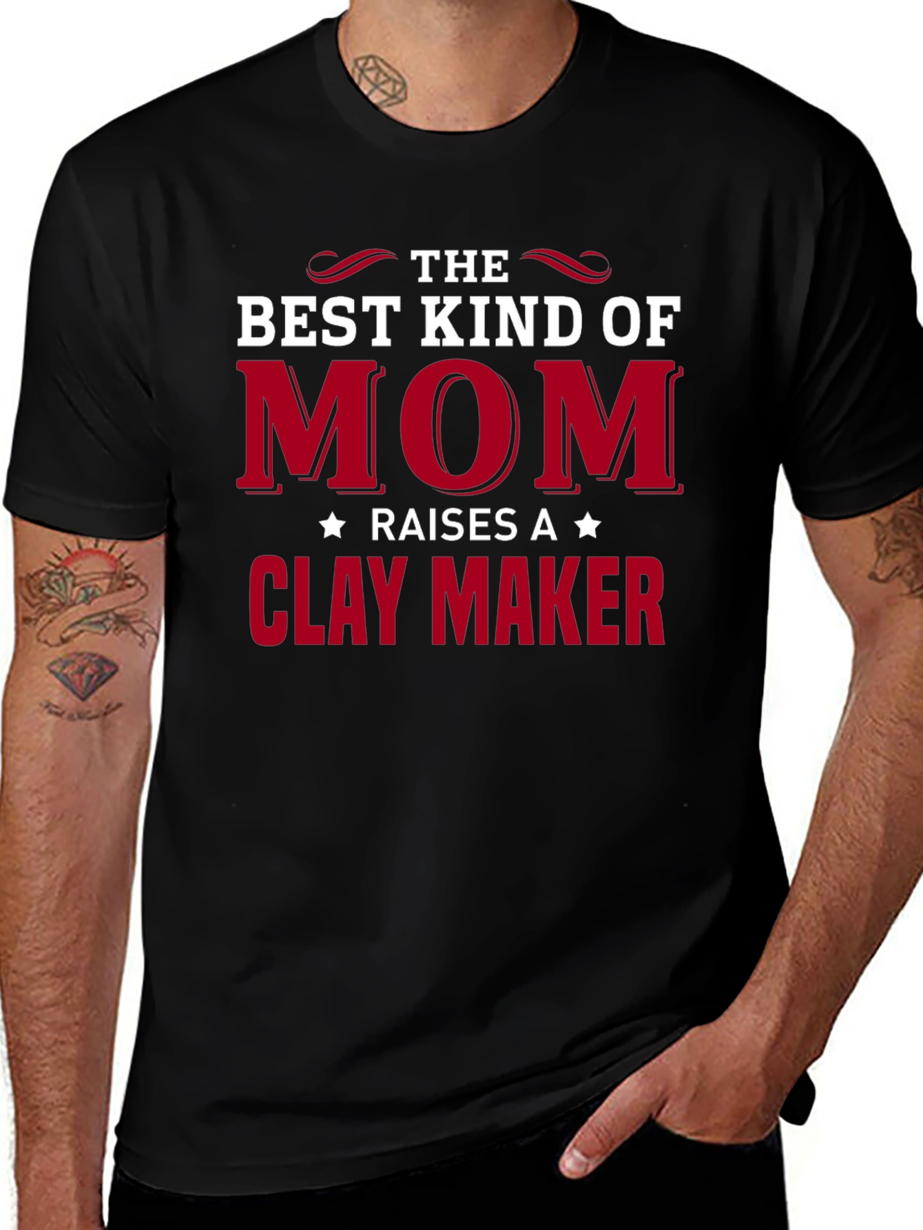 Best Kind of Mom T-Shirt - Clay Maker Design