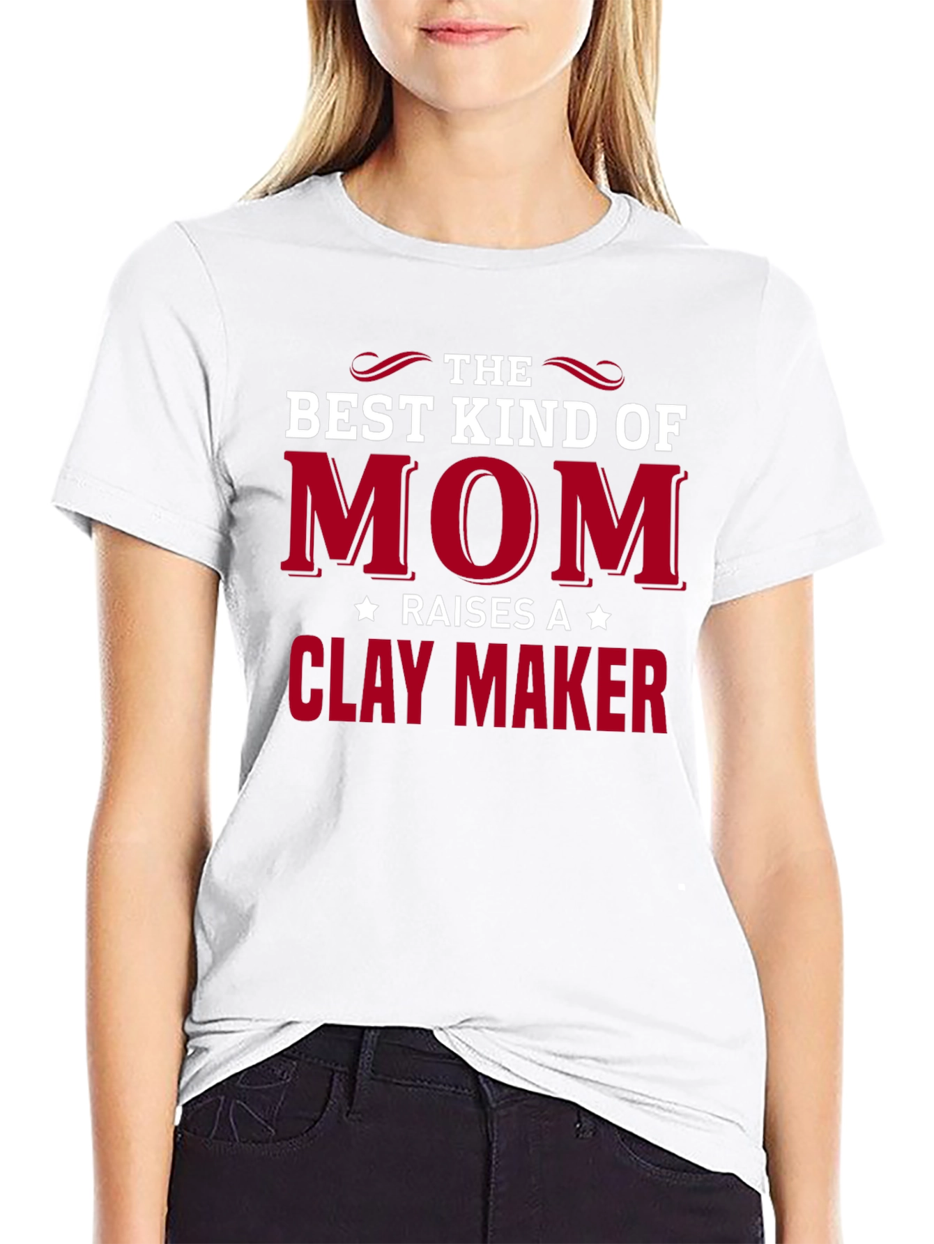 Best Kind of Mom T-Shirt - Clay Maker Design
