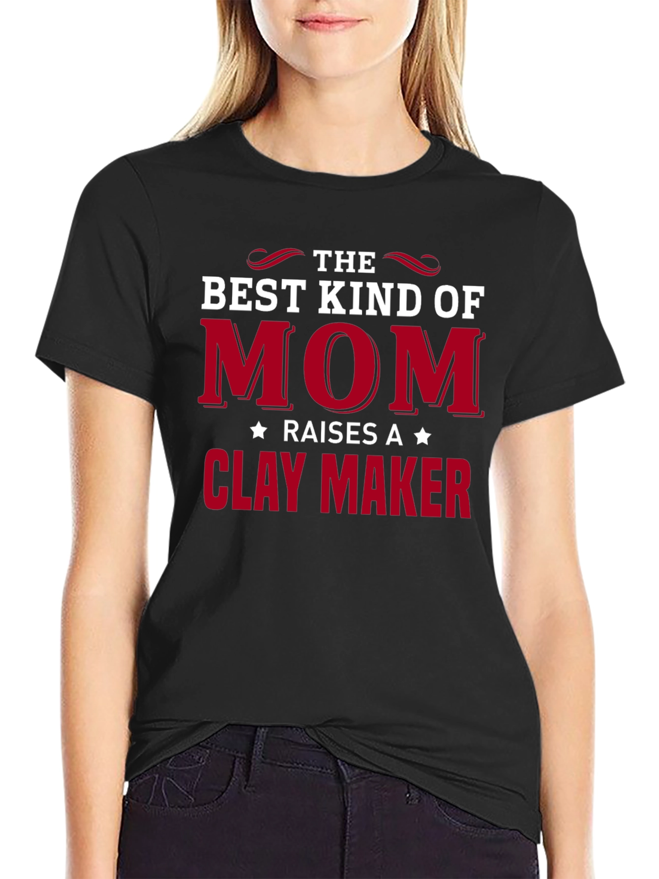 Best Kind of Mom T-Shirt - Clay Maker Design