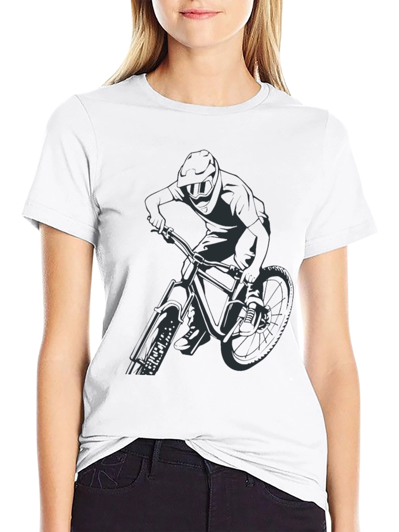 Black Mountain Biker Graphic Tee - Ride in Style!
