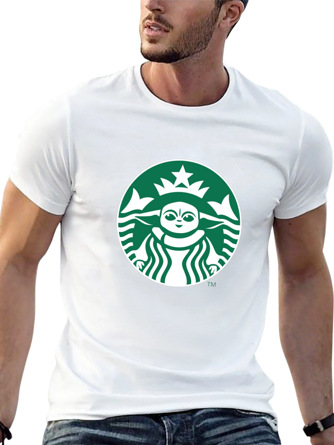 Baby Yoda Starbucks Black T-Shirt