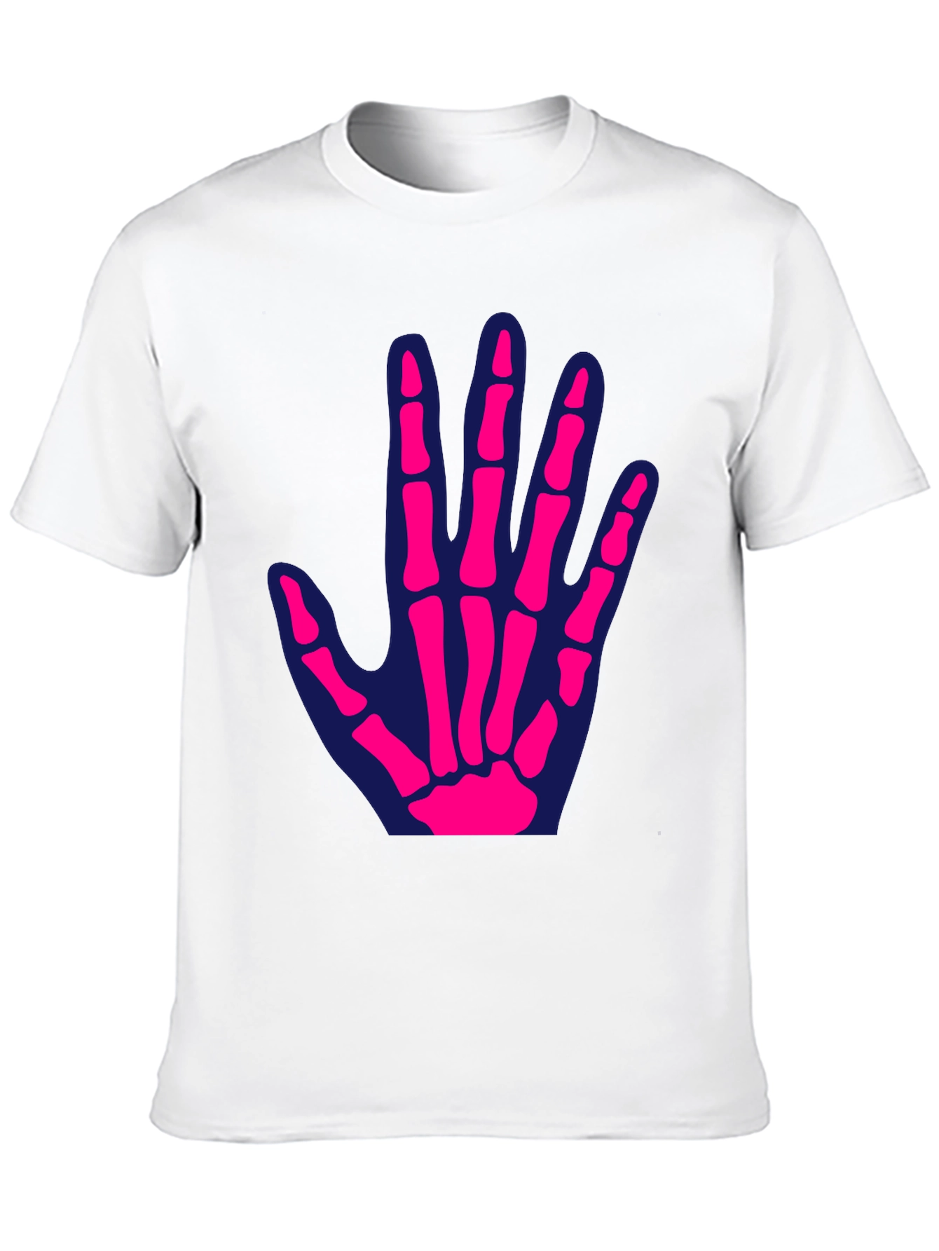 Skeleton Hand Graphic Tee - Fun Halloween T-Shirt