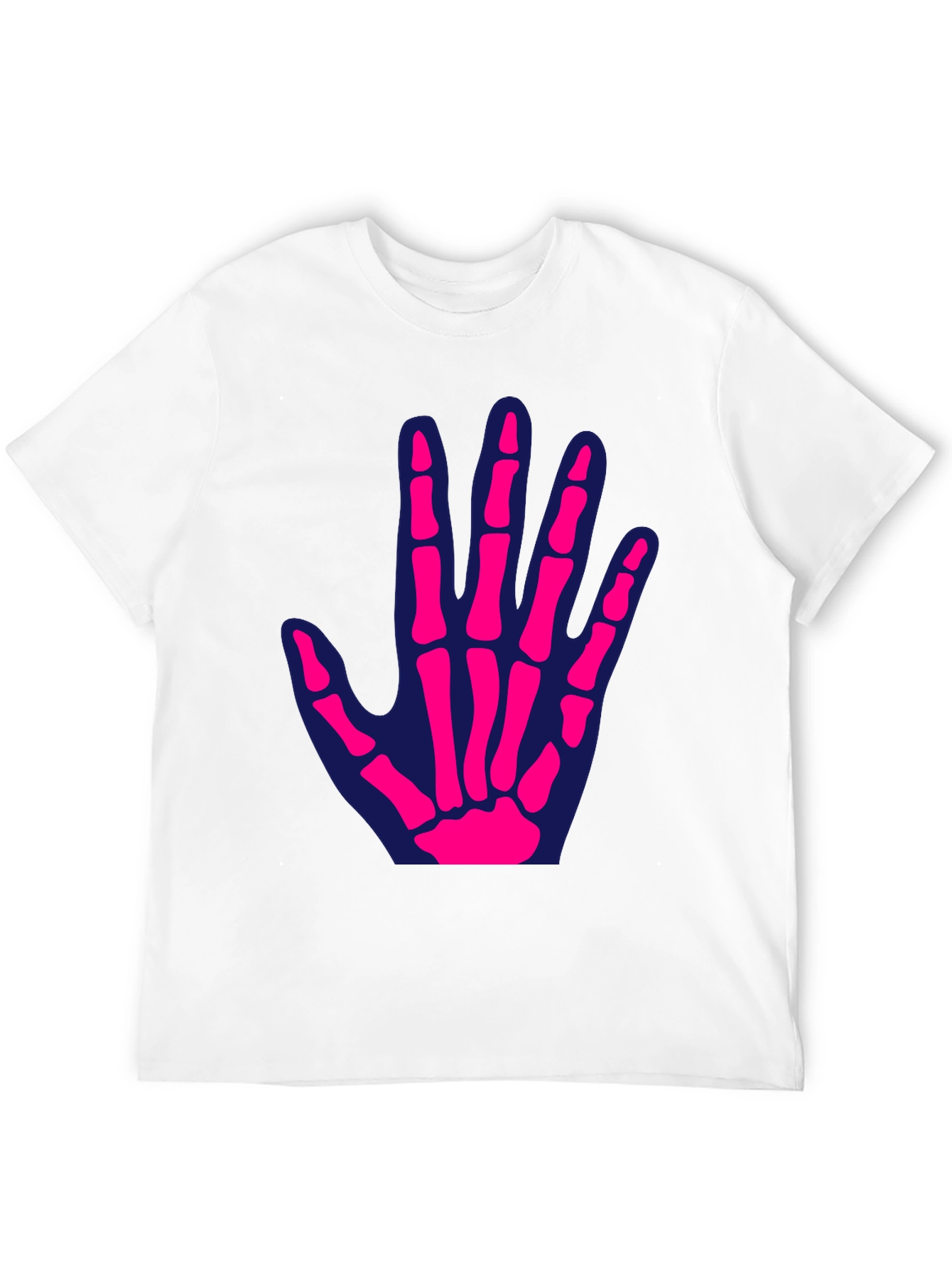 Skeleton Hand Graphic Tee - Fun Halloween T-Shirt