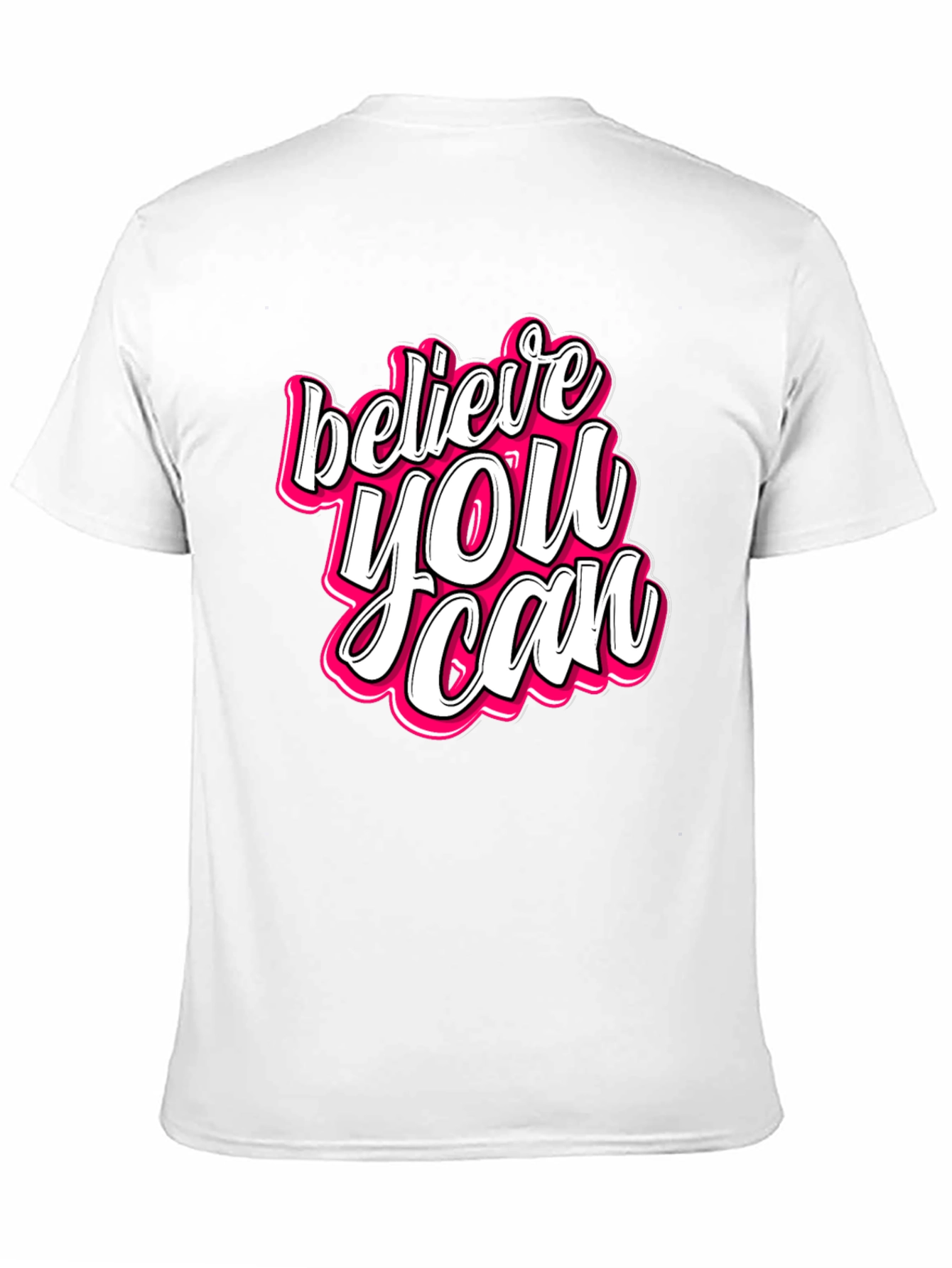 Believe You Can Graphic Tee - Motivational Black T-Shirt