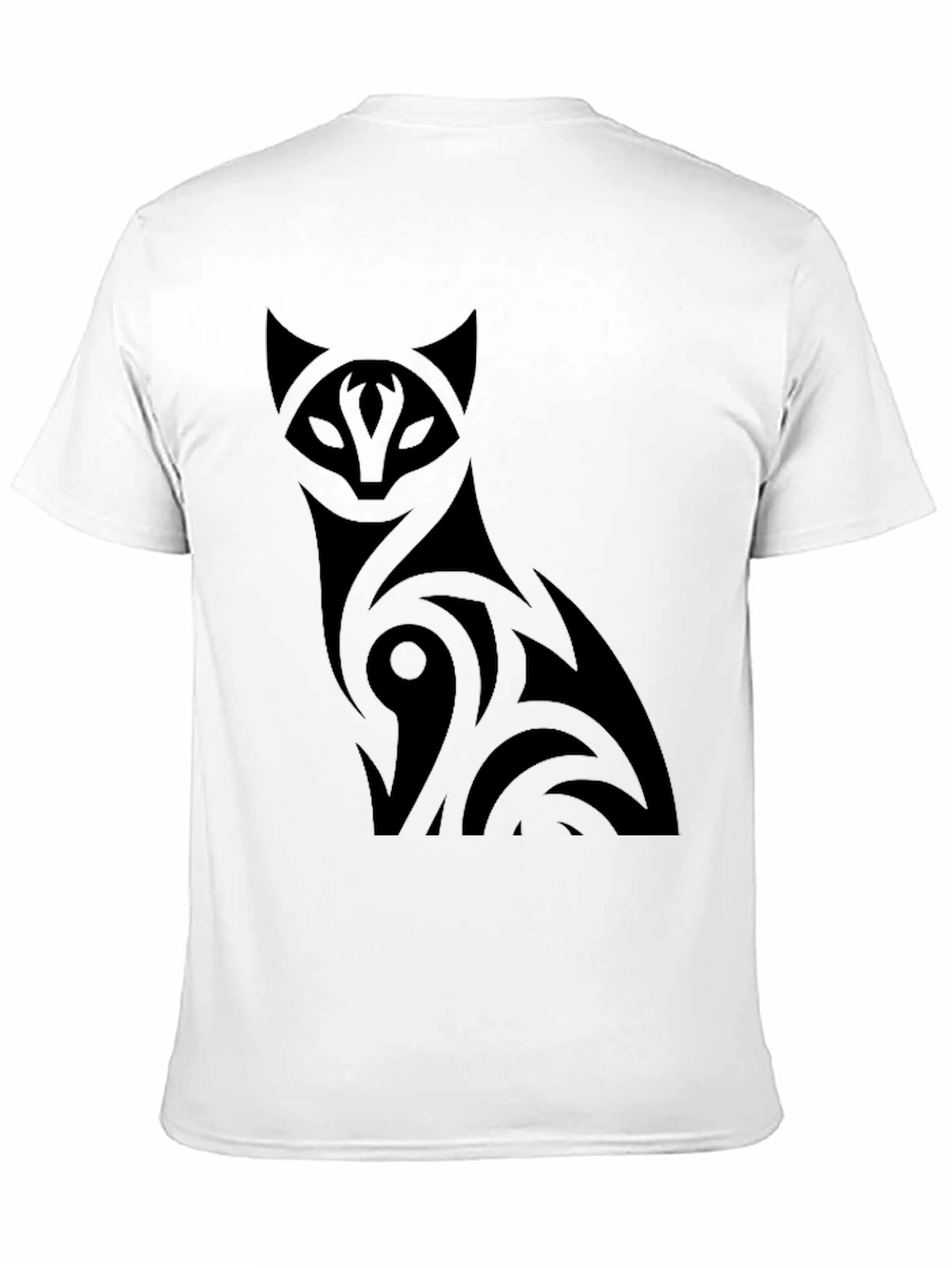 Stylish Black Cat Graphic T-Shirt