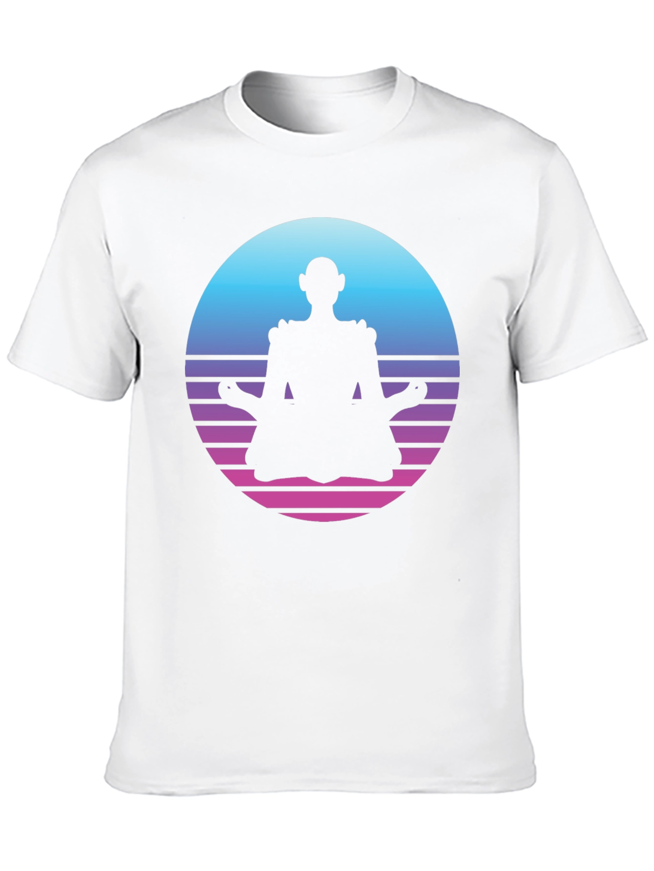 Retro Meditation T-Shirt - Black