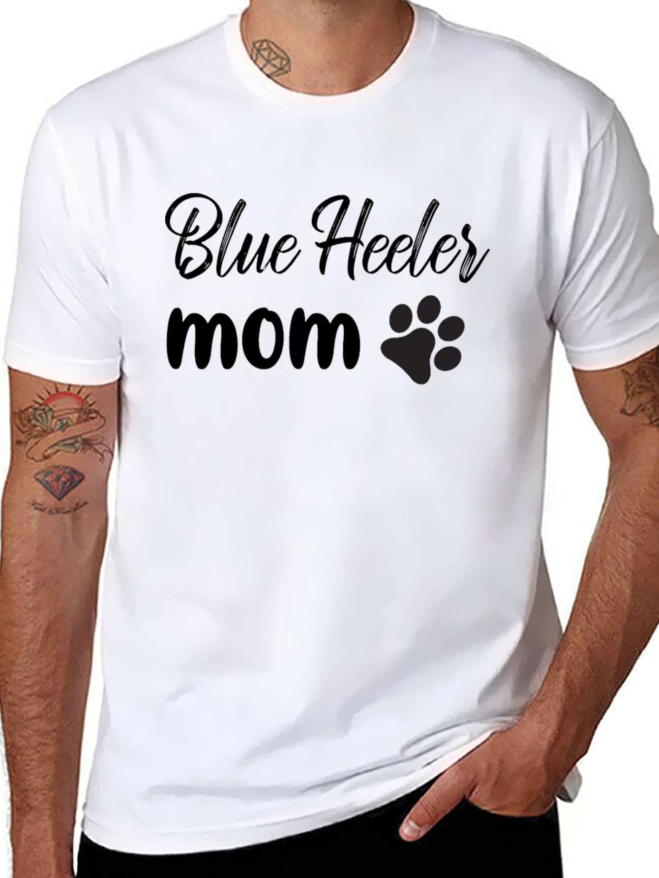 Blue Heeler Mom T-Shirt - Dog Lover Gift