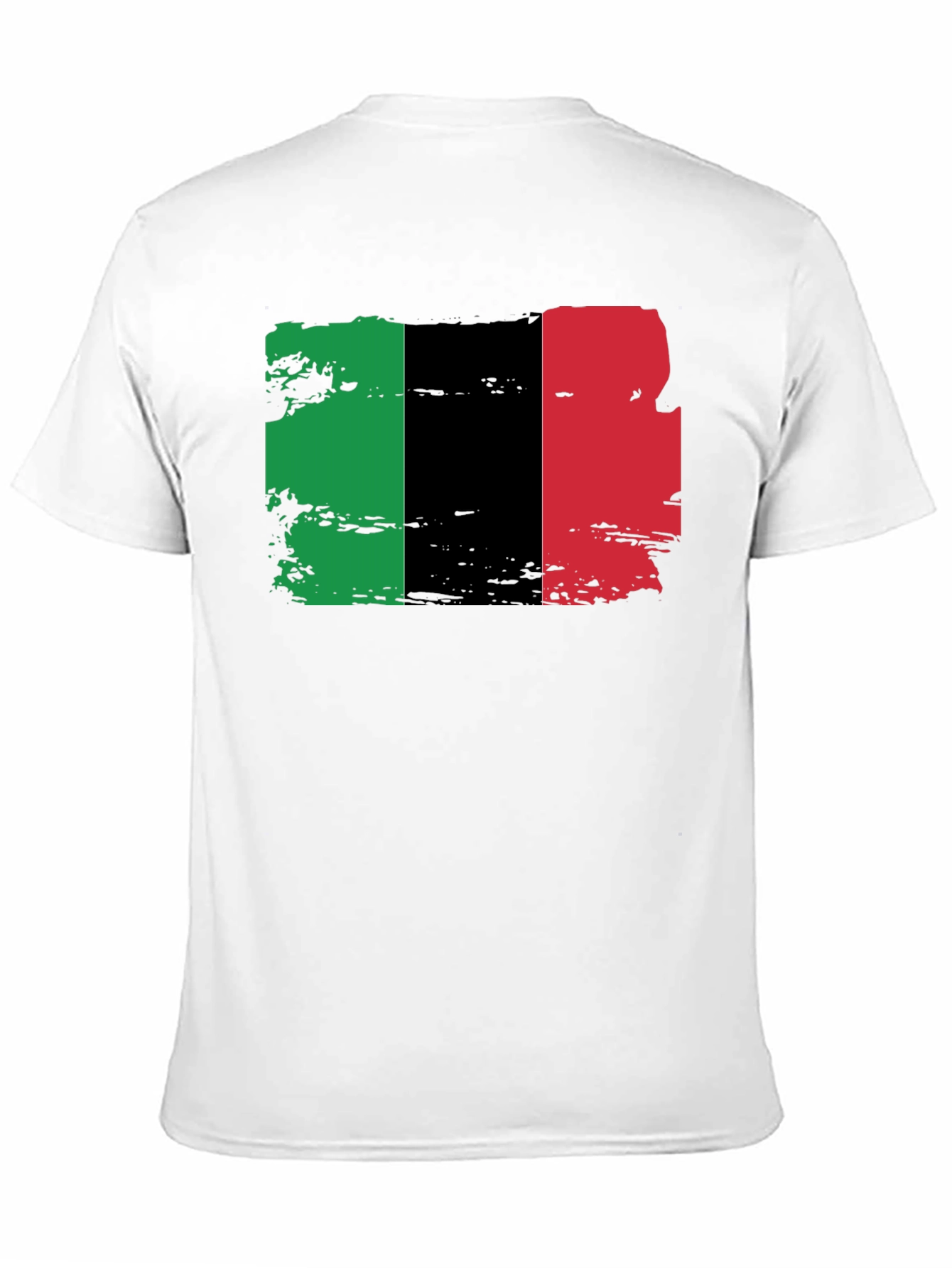 Pan-African Flag T-Shirt - Black Cotton Blend Tee