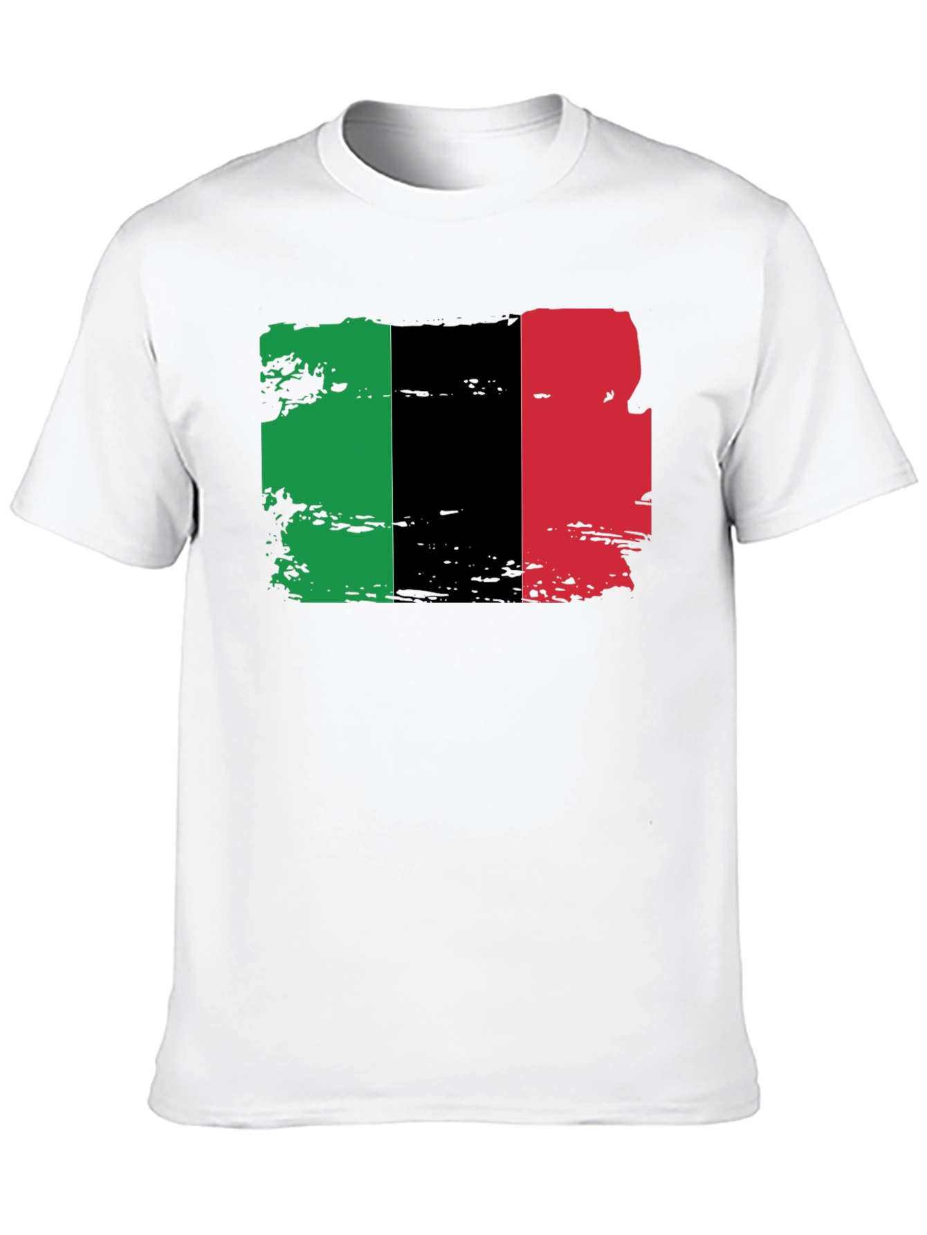 Pan-African Flag T-Shirt - Black Cotton Blend Tee