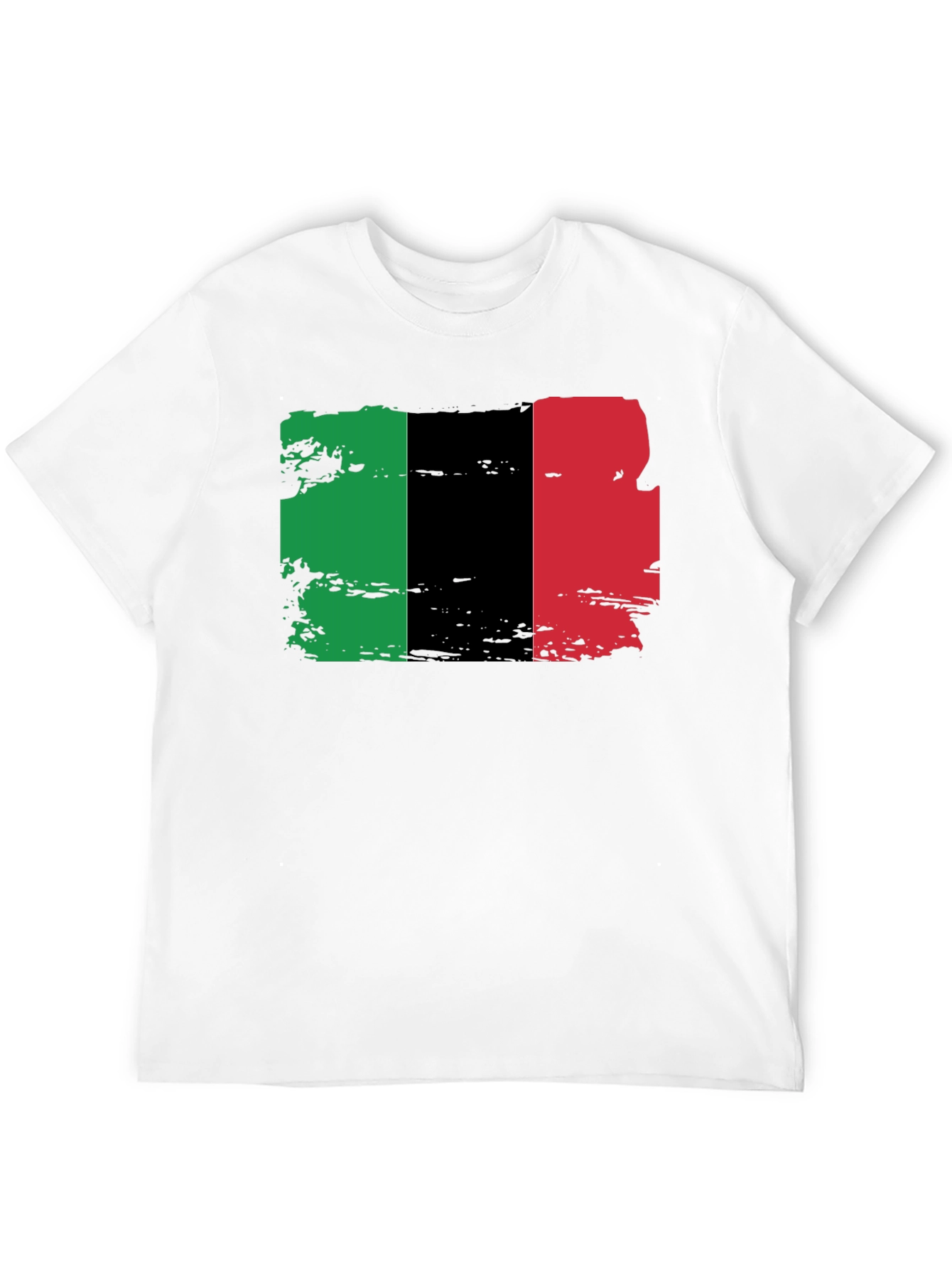 Pan-African Flag T-Shirt - Black Cotton Blend Tee
